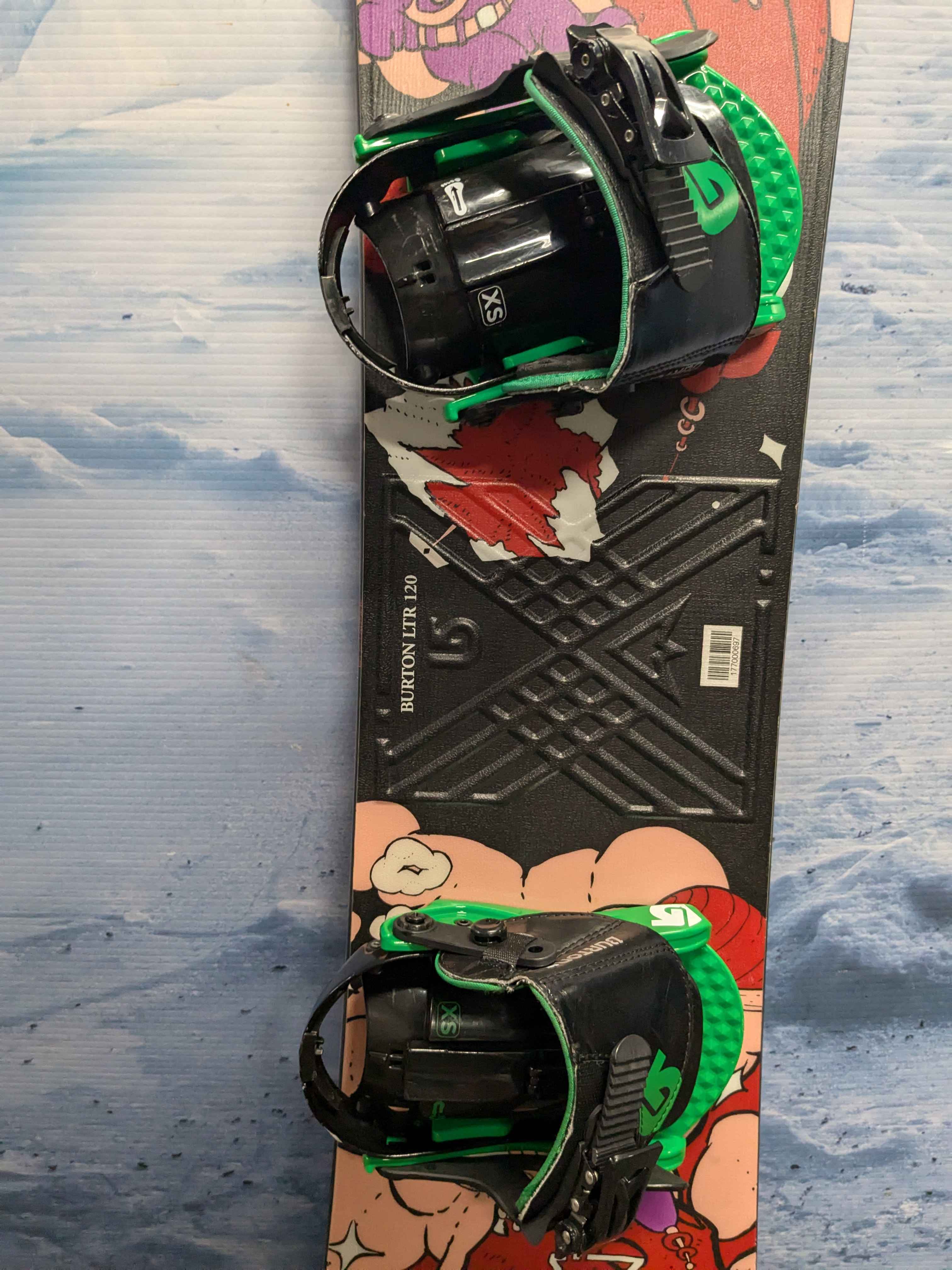 Used Burton LTR Jr Snowboard 120cm With XS Bindings