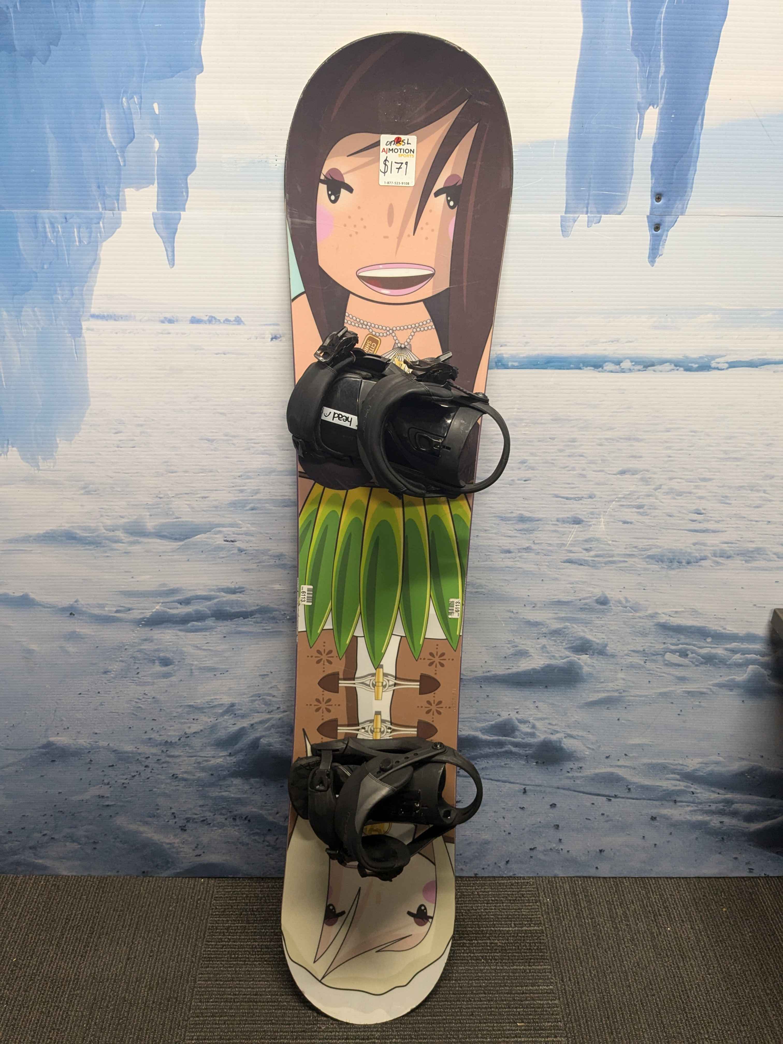 Used Contract Snowboard 147cm With New Bindings