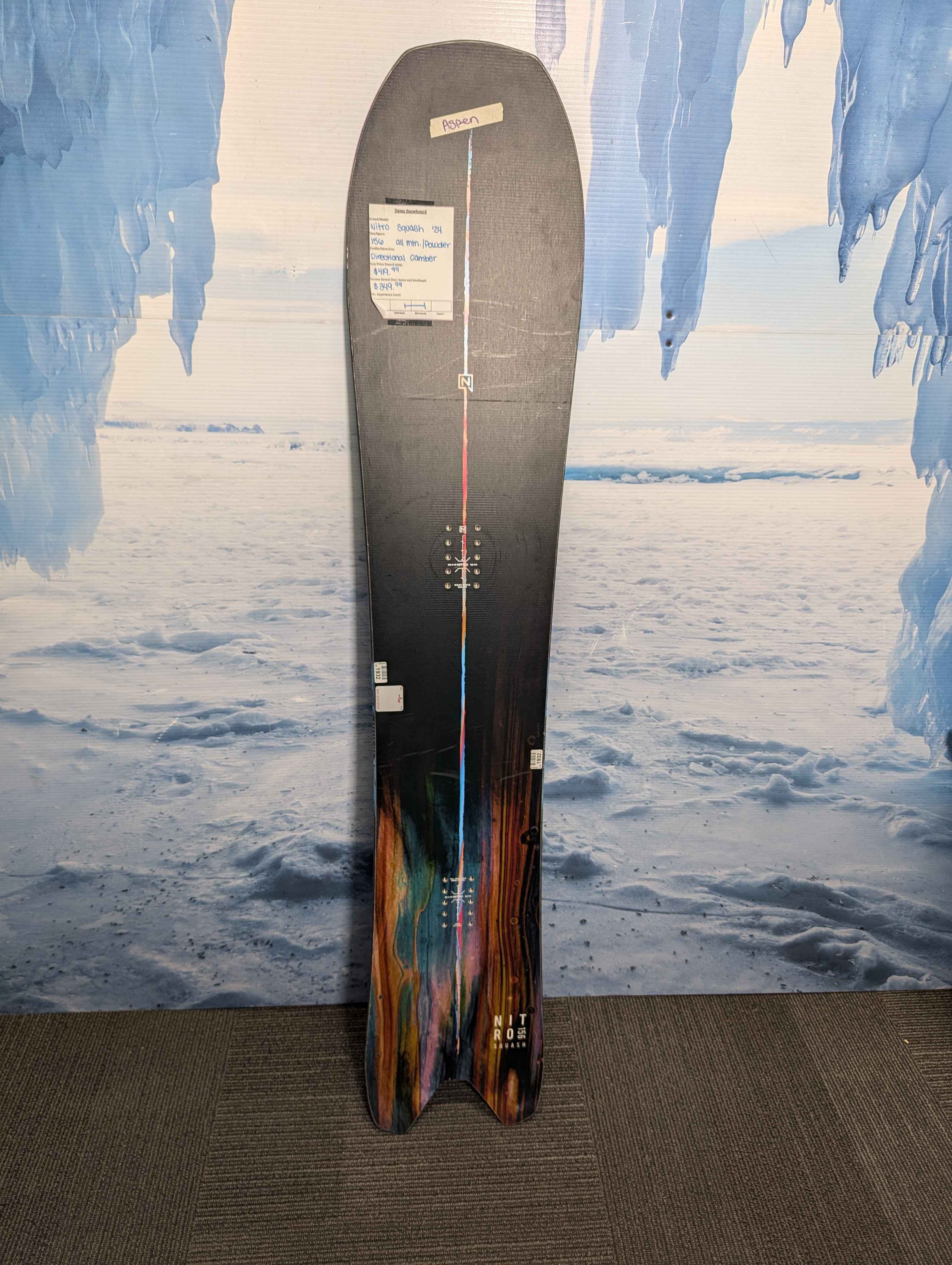 Used Nitro Squash 2024 Snowboard 156CM