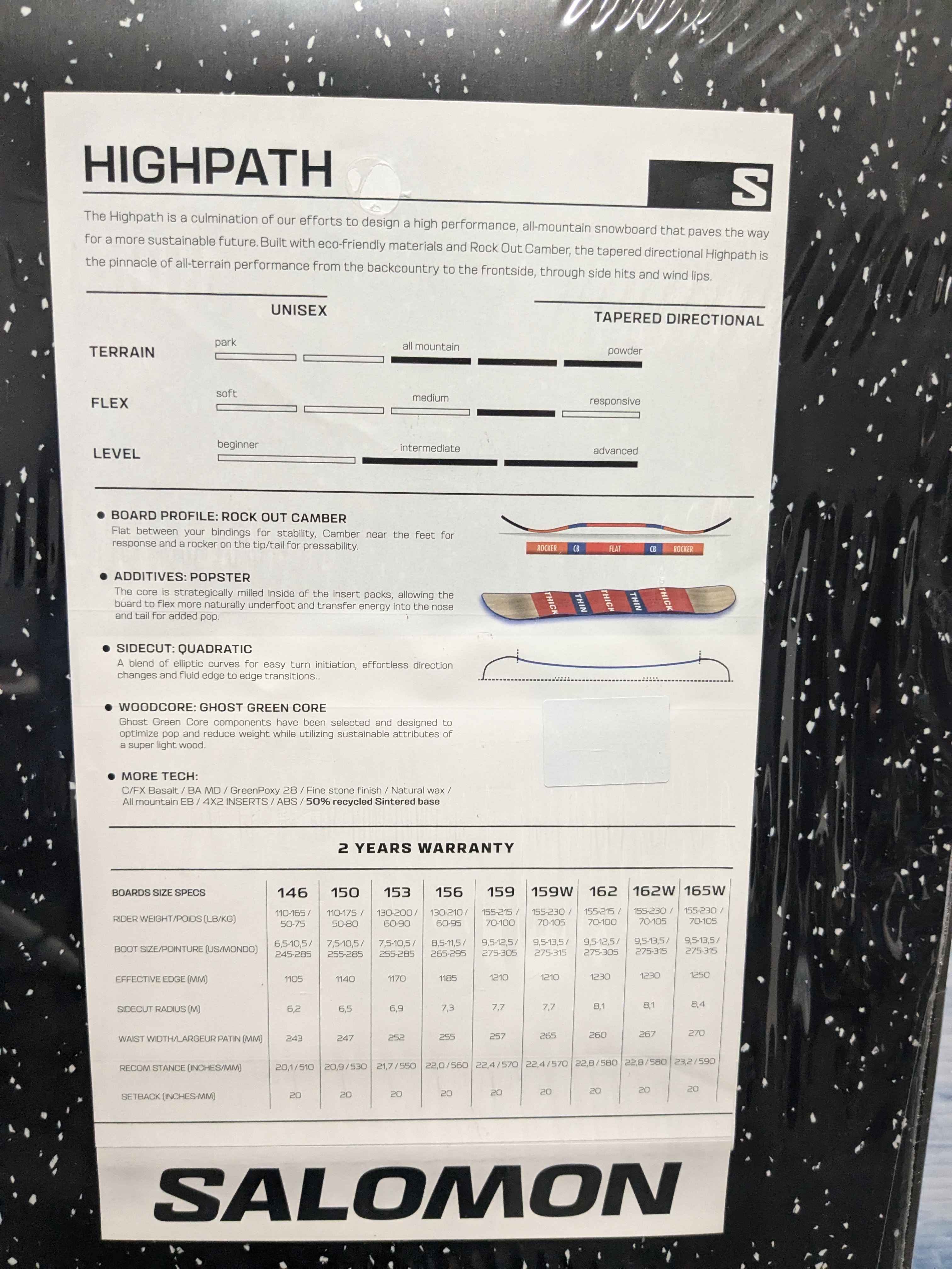 New Salomon High Path 2023 150CM