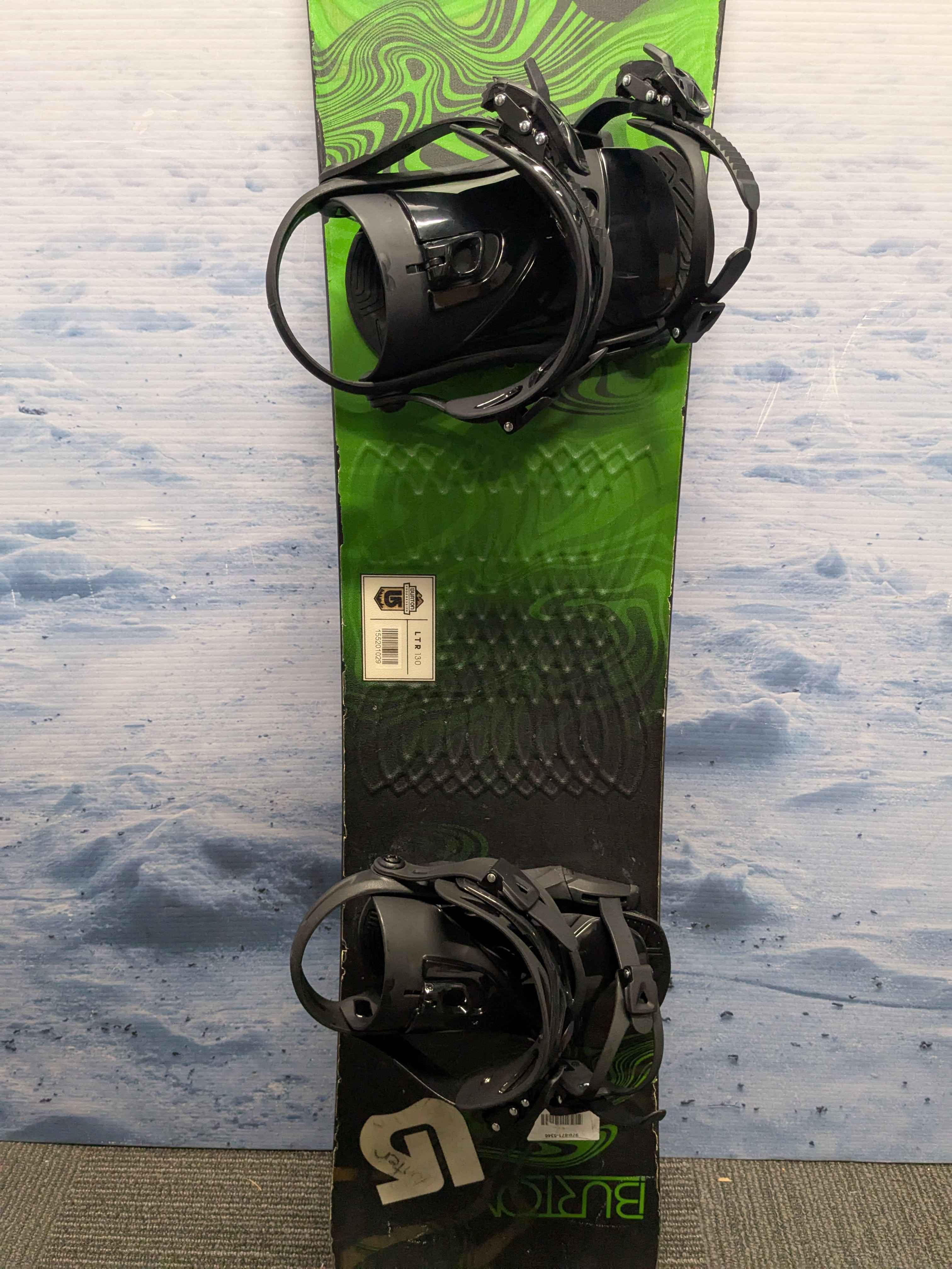 Used Burton Progression LTR 130CM Snowboard w/ small head NX Legecy bindings