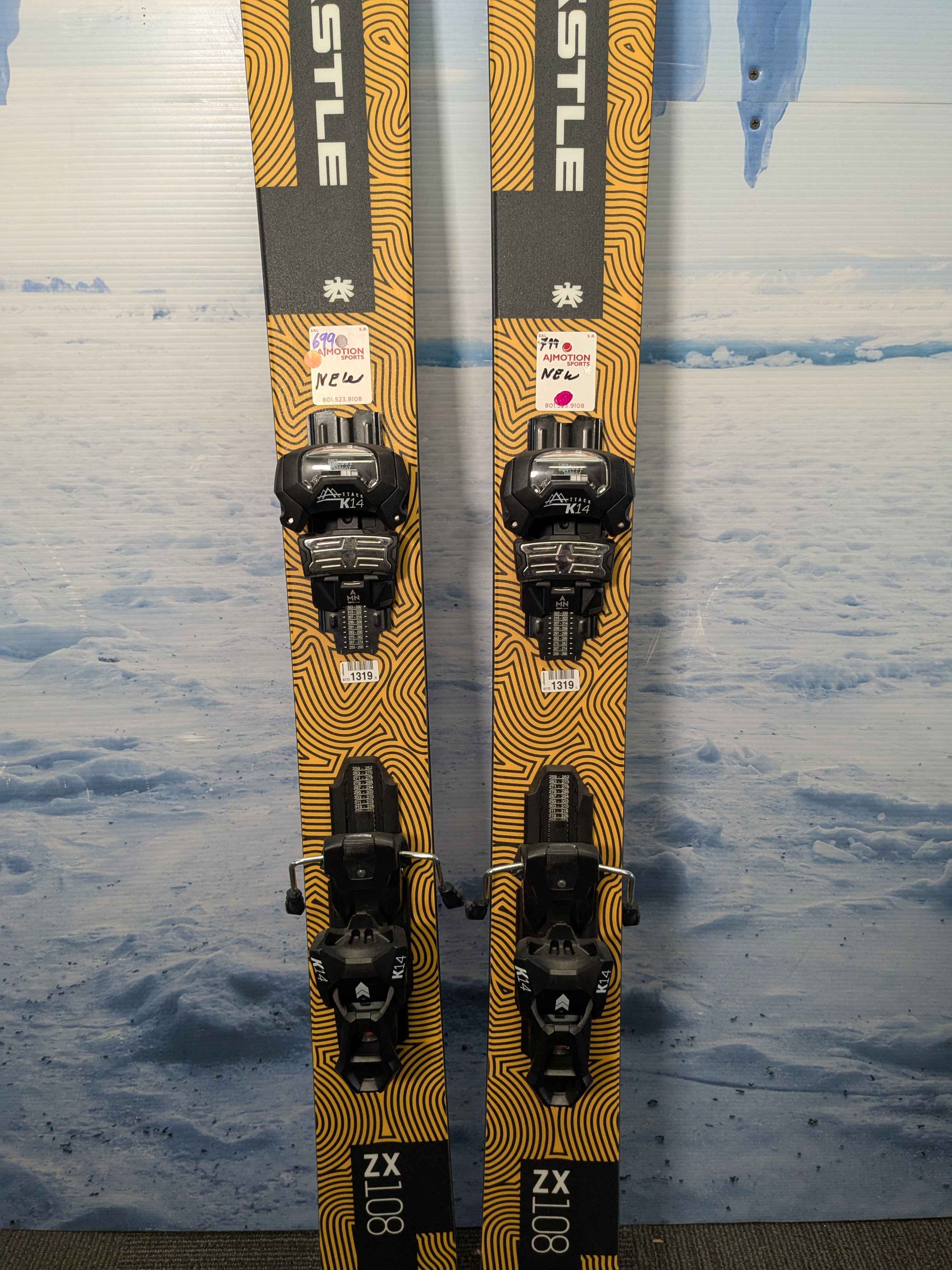 New Kastle 108 179cm w/ Attack 14 bindings