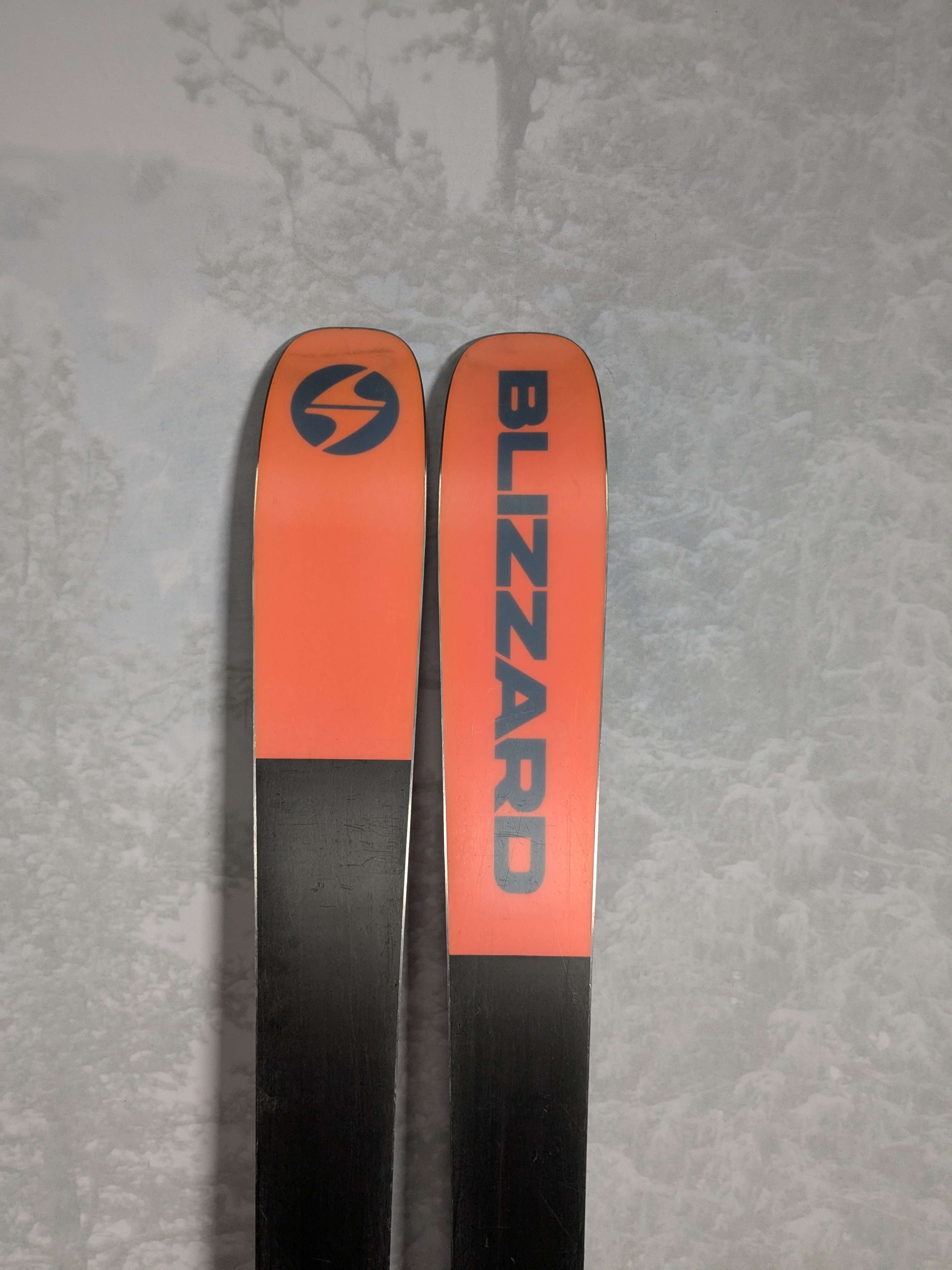 Used 2025 Blizzard Rustler 9 skis- 168cm w/ Salomon Strive 13 Binding