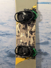 Used Head Tribute Cap Rocka 140cm Snowboard W/ Small K2 Binding