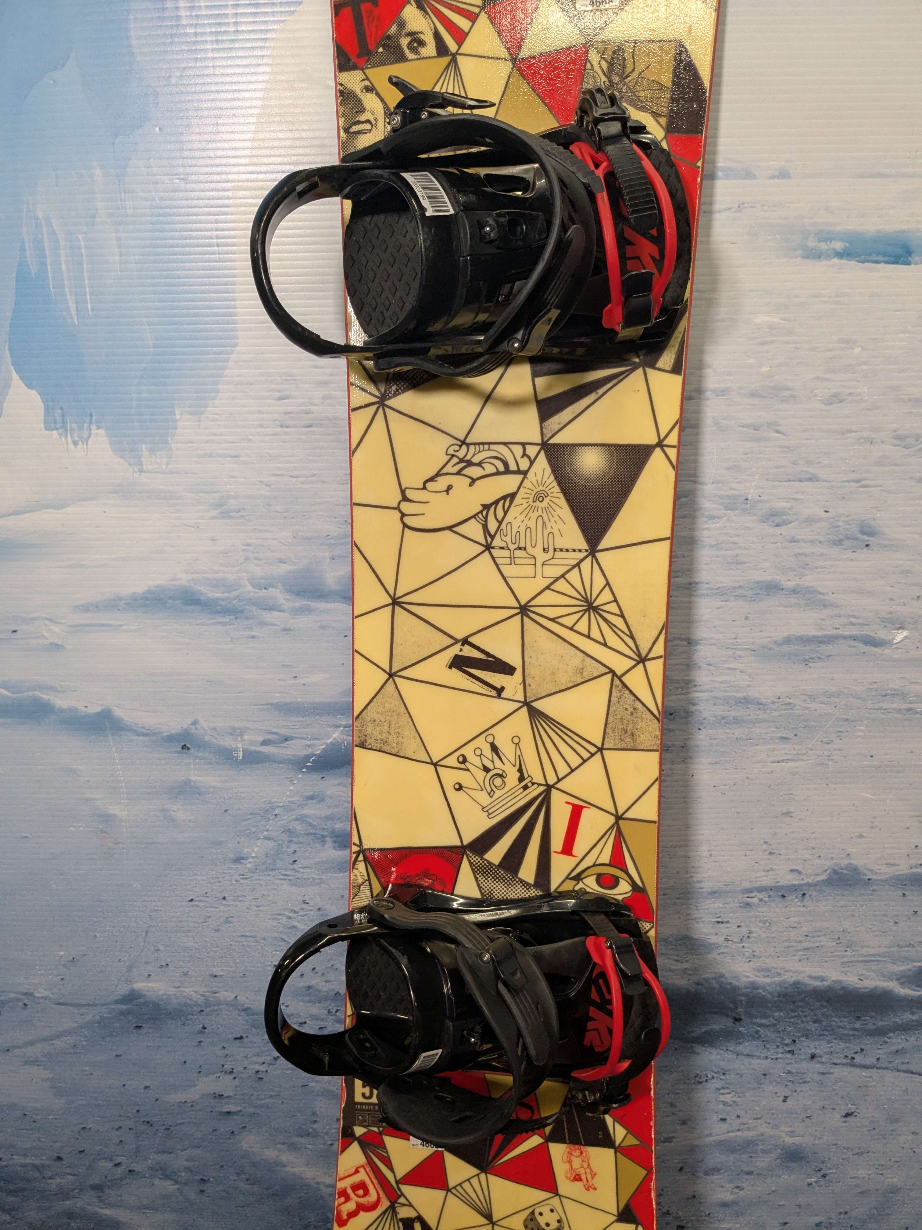 Used Head Tribute R Rocka 155cm Snowboard W/ Large K2 Binding