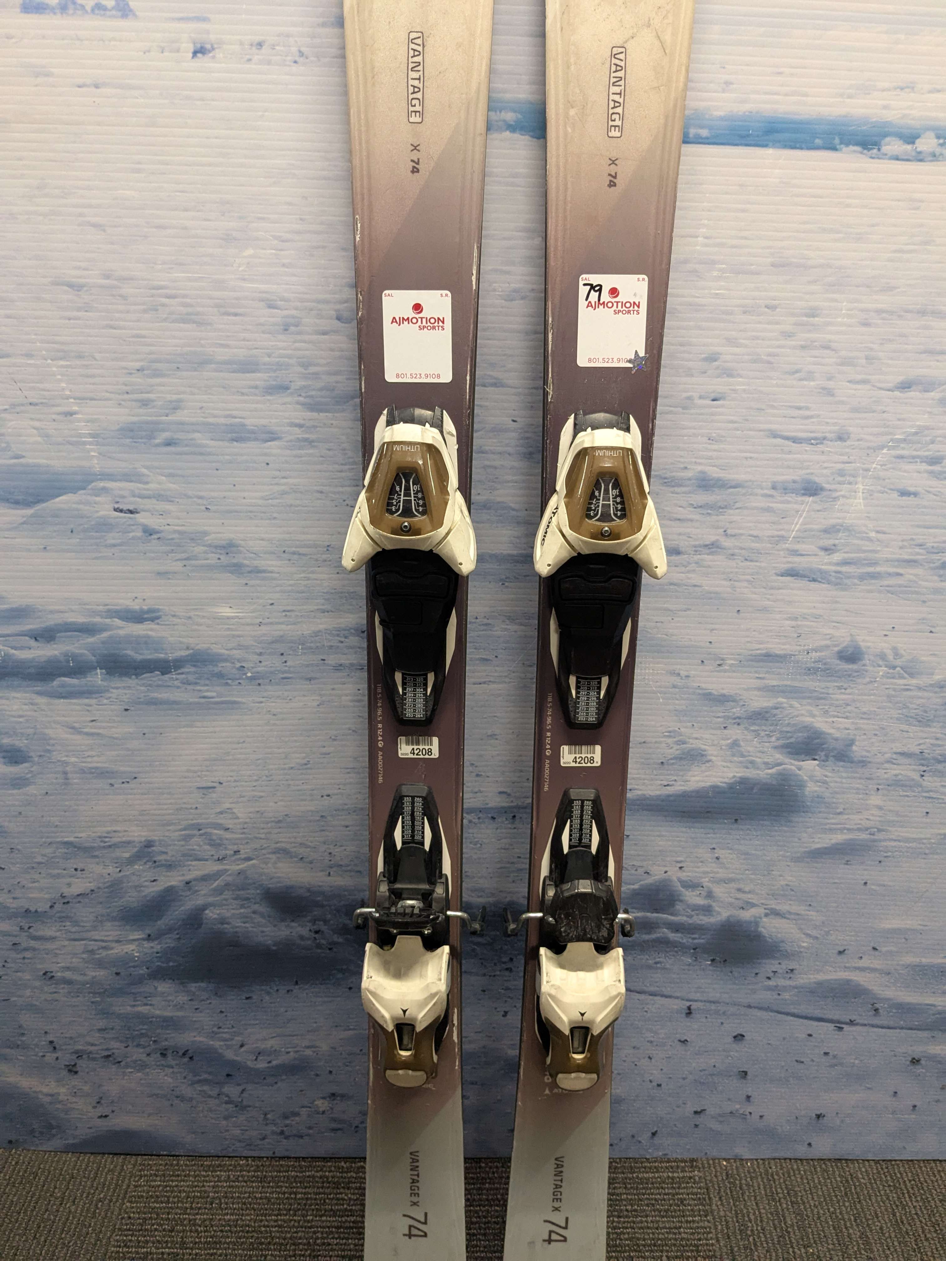 Used Atomic Vantage 74 146cm w/ Atomic Lithium 10 Adjustable Bindings