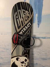 Used Contract Circus 154cm Snowboard W/ K2 Large Demo Binding