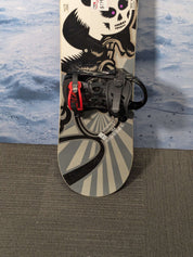 Used Contract Circus 154cm Snowboard W/ K2 Large Demo Binding