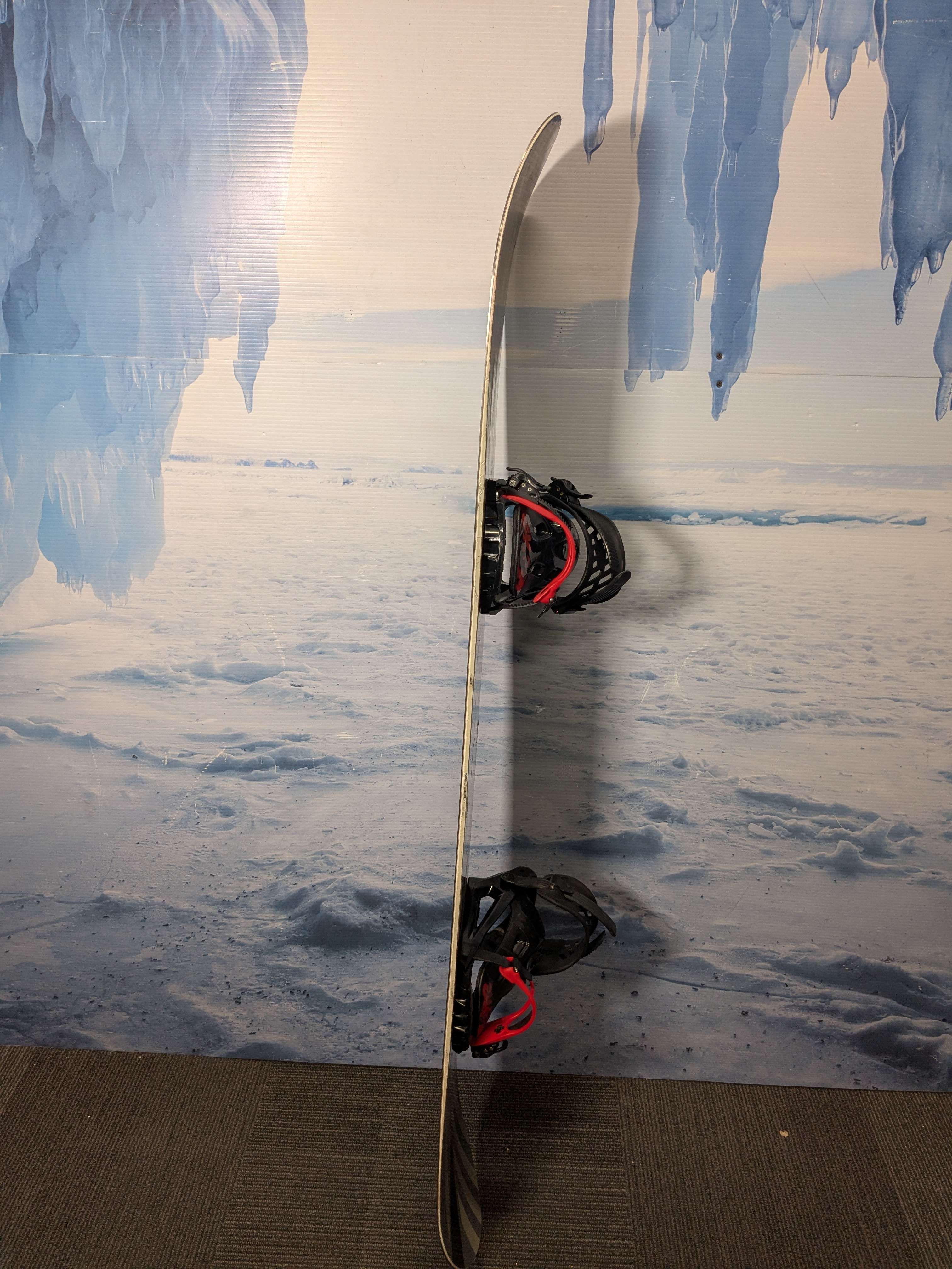 Used Contract Circus 154cm Snowboard W/ K2 Large Demo Binding