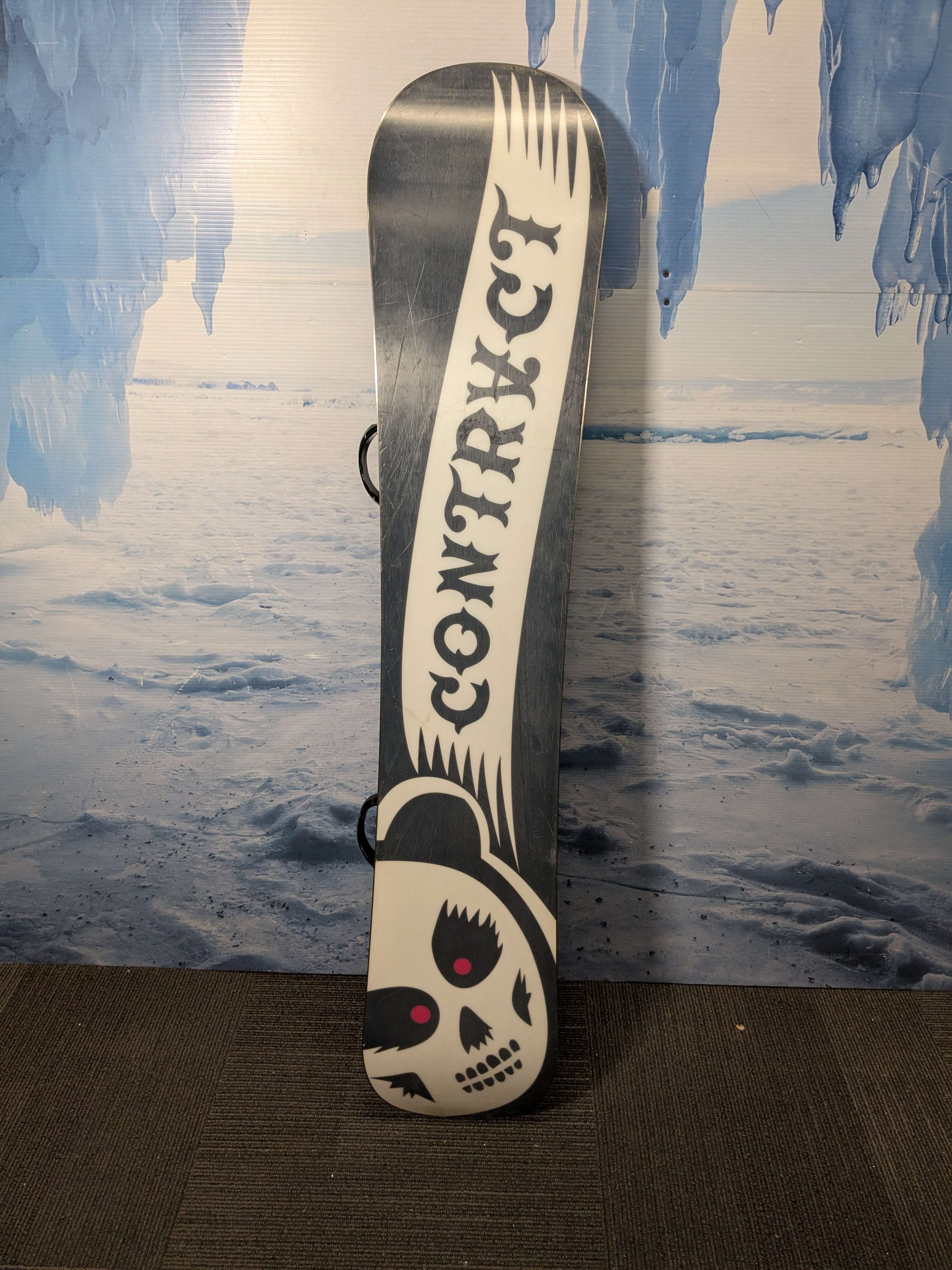Used Contract Circus 154cm Snowboard W/ K2 Large Demo Binding