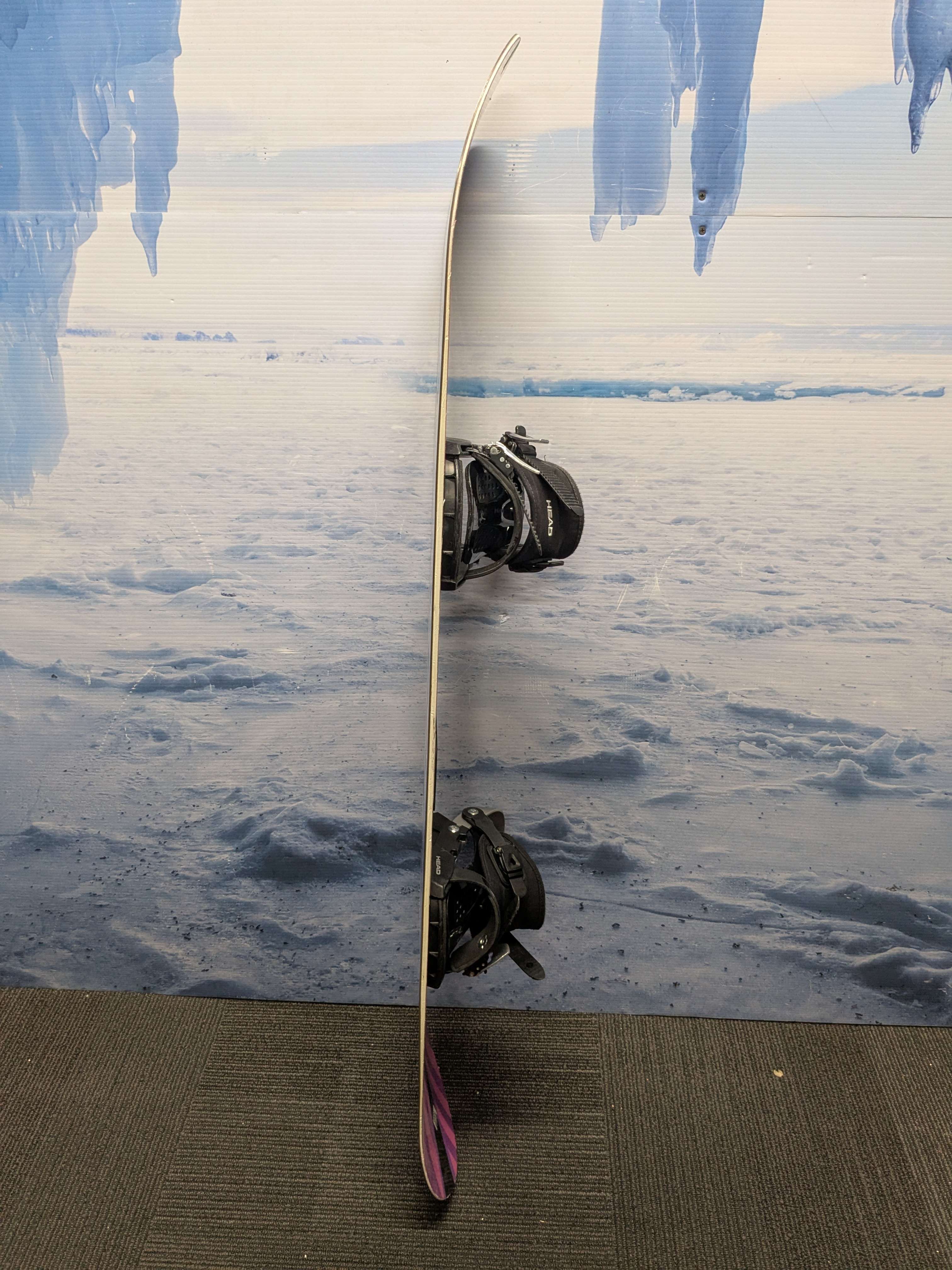 Heavily Used Contract Circus 141cm Snowboard W/ Head Small Binding