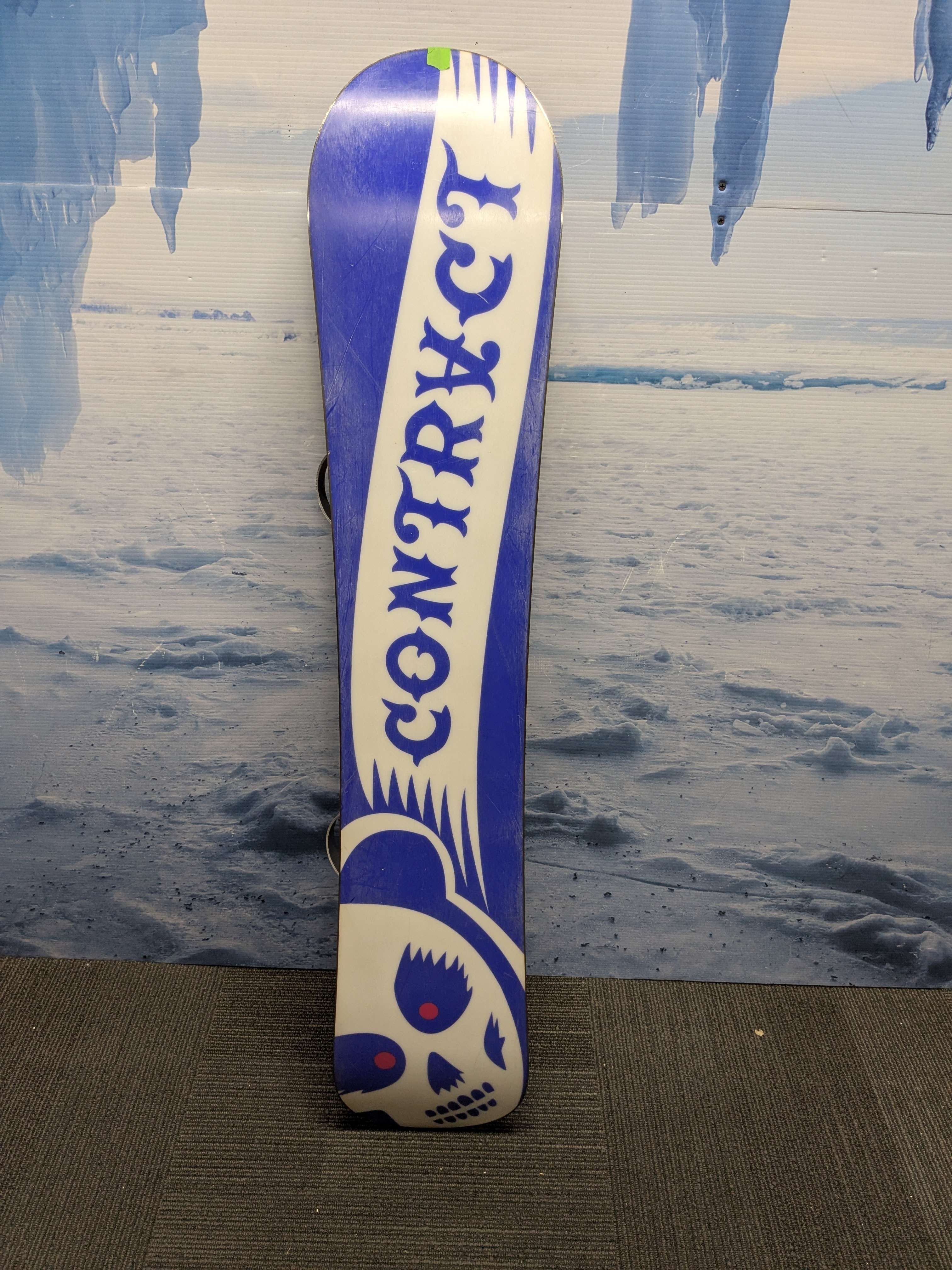 Heavily Used Contract Circus 141cm Snowboard W/ Head Small Binding