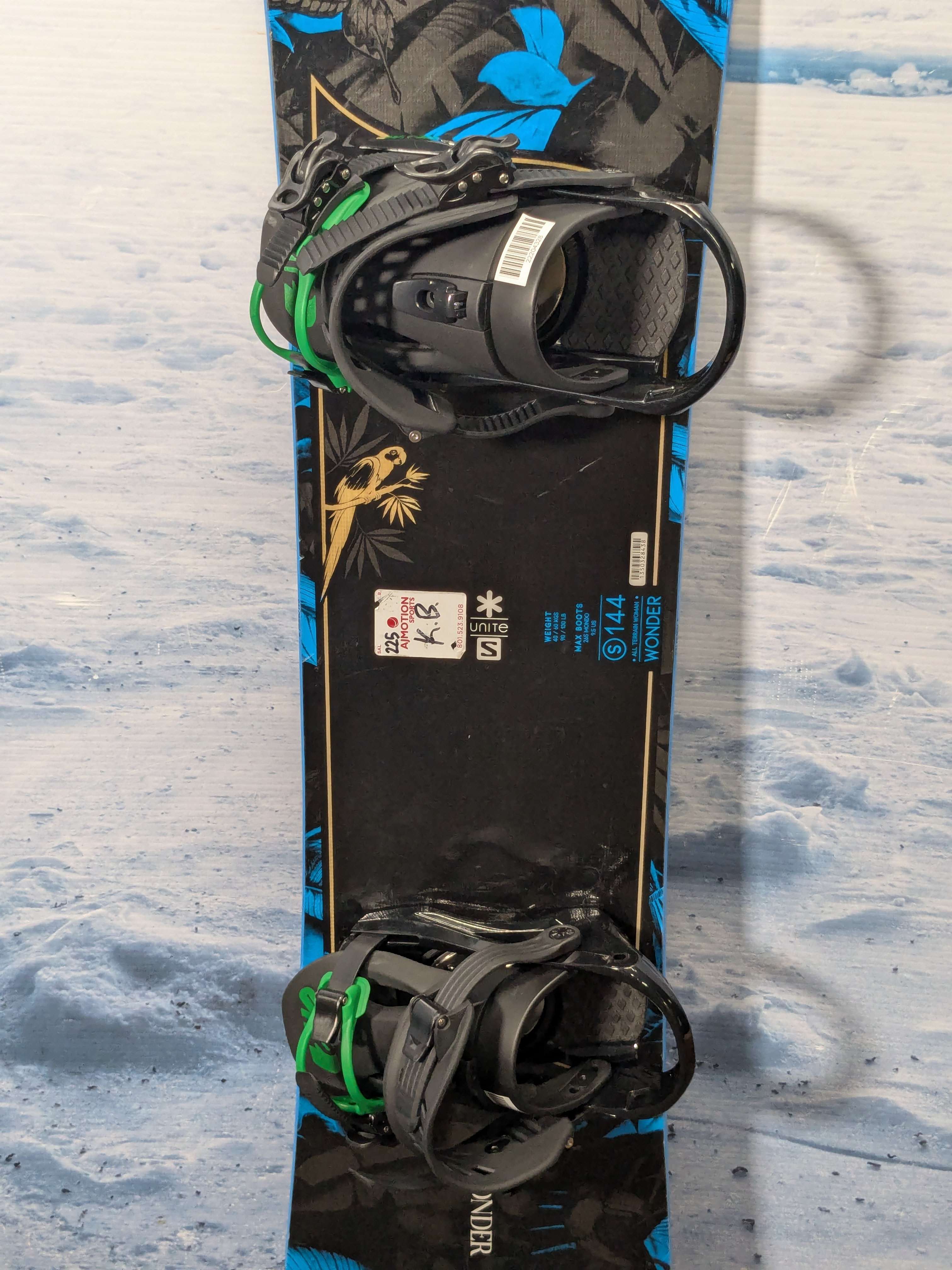 Used Salomon Wonder Snowboard 144cm W/ Small K2 Demo Binding