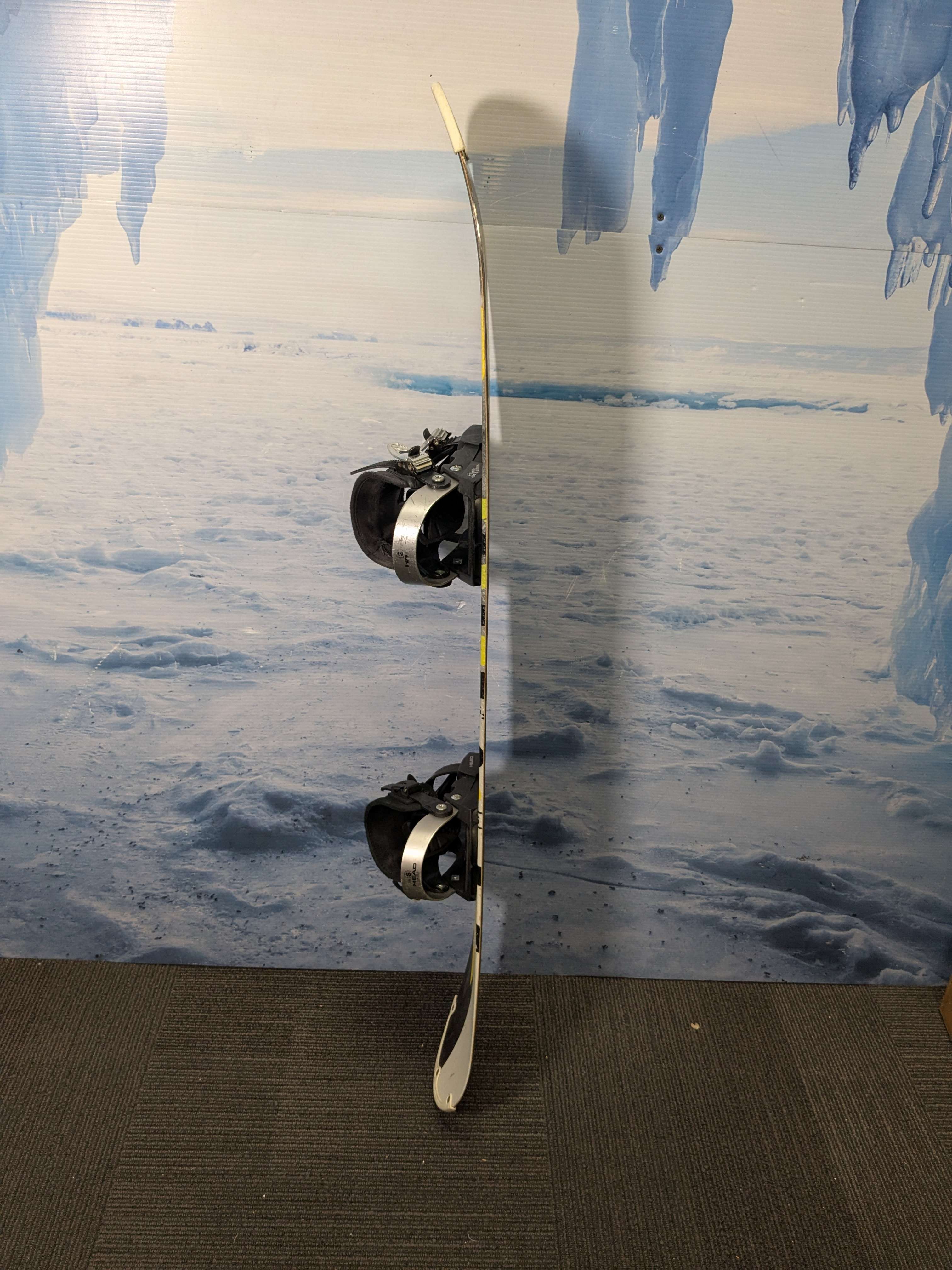 Heavily Used Head Rocka 4D 140cm Snowboard W/ Head Small Binding