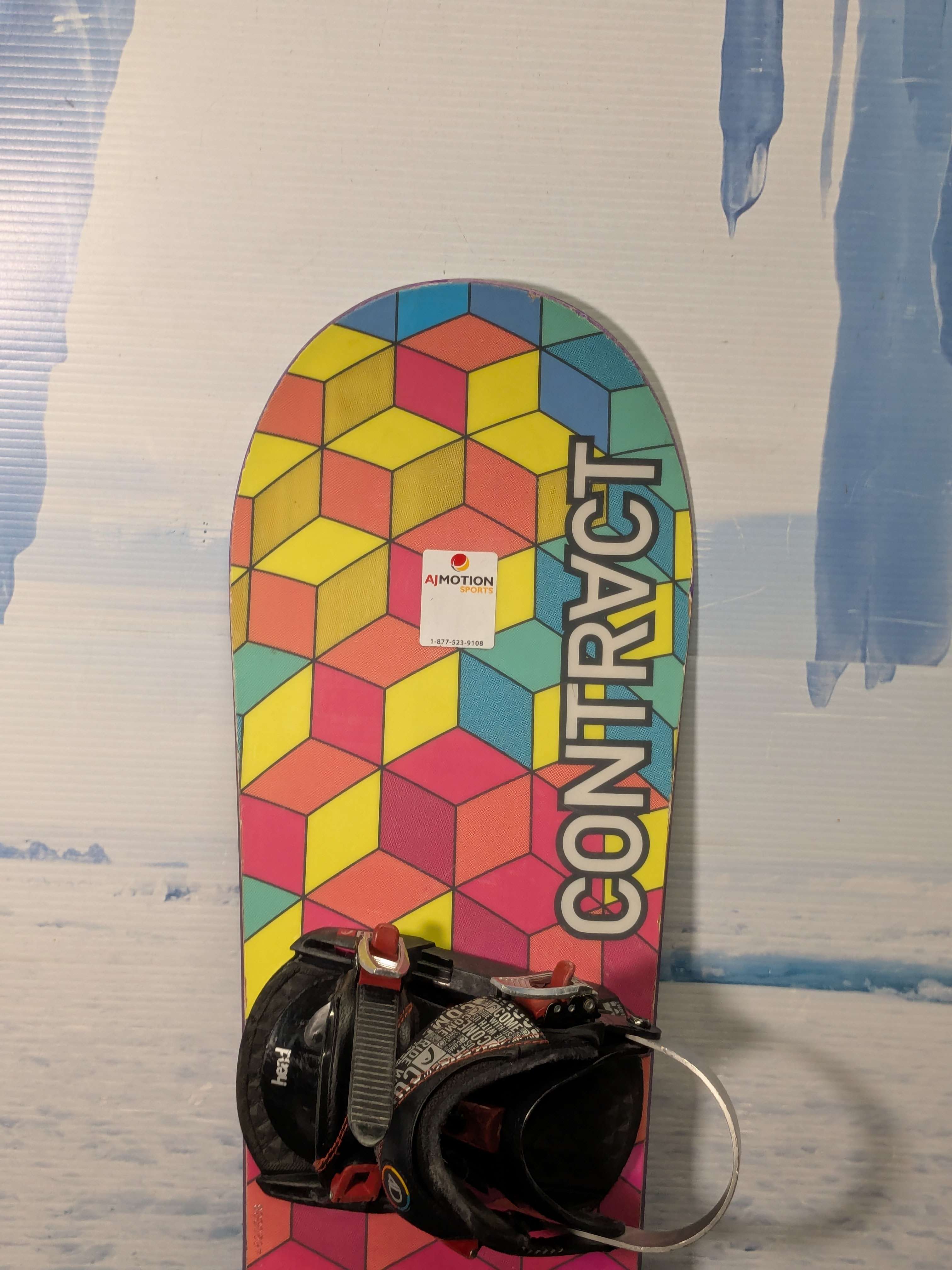 Used Contract Cobra 146cm Snowboard W/ Head Medium Binding