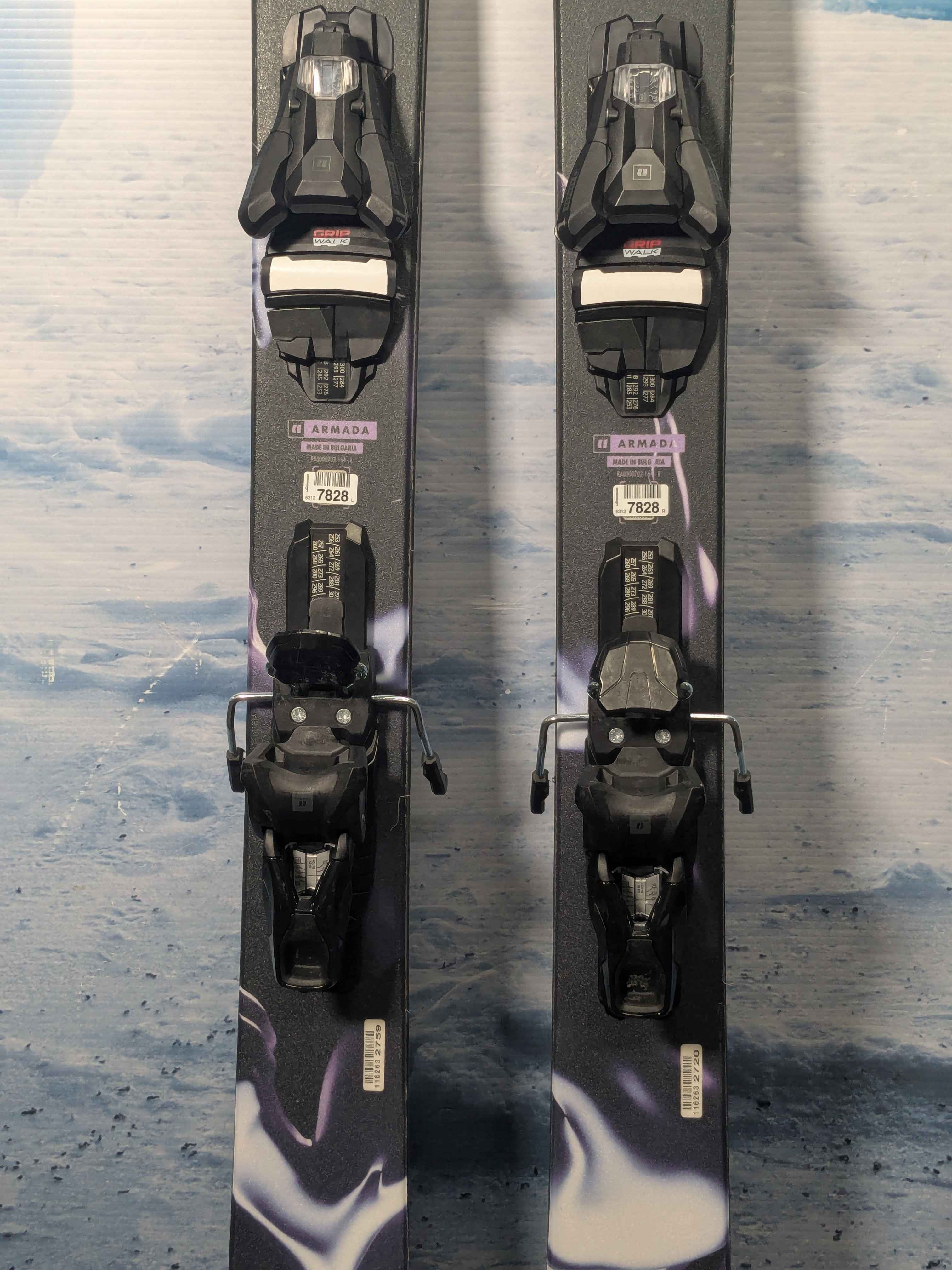 Heavily Used Armada ARV 94 164 cm Skis 2025 w/Armada Strive 11 GW Demo Bindings