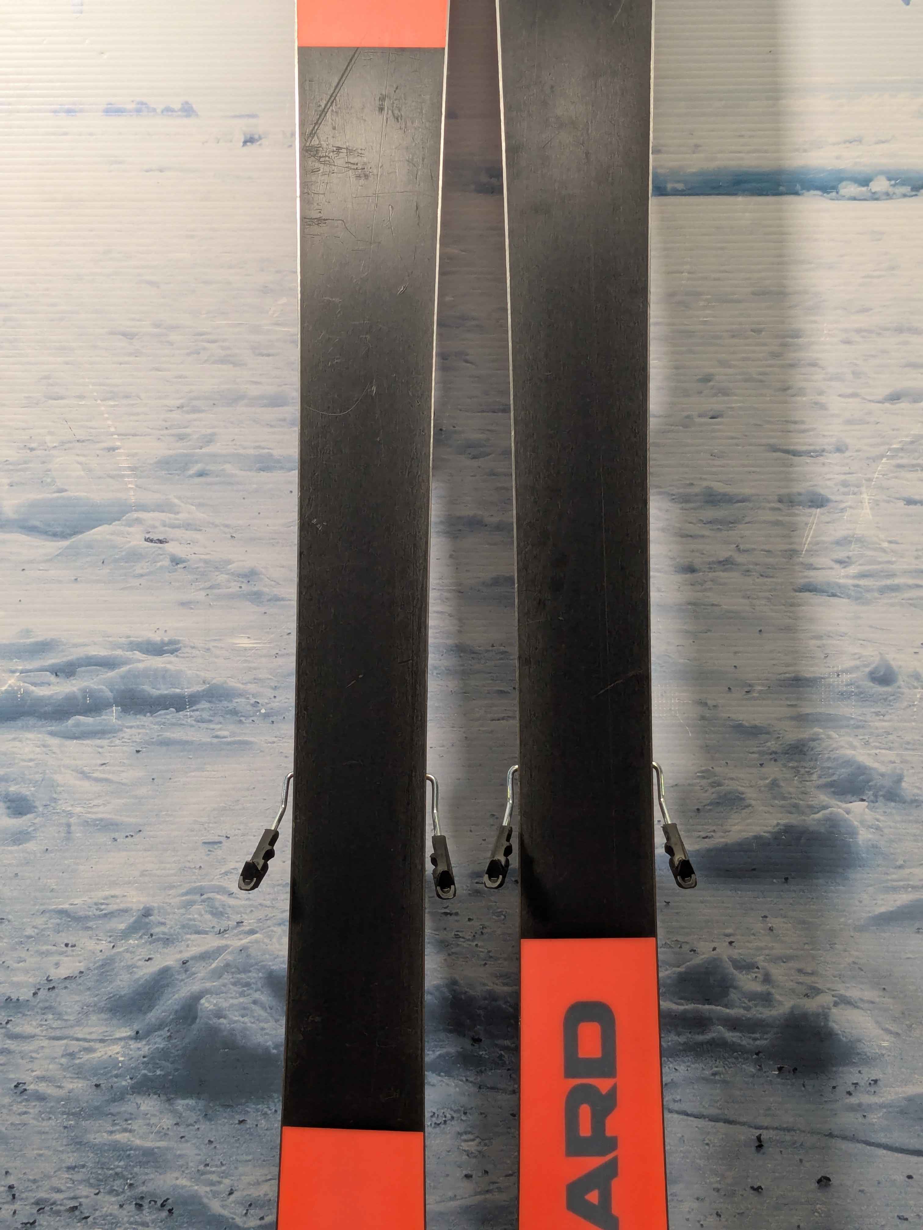 Heavily Used 2025 Blizzard Rustler 9 skis- 162cm w/ Armada Strive 13 Demo Binding