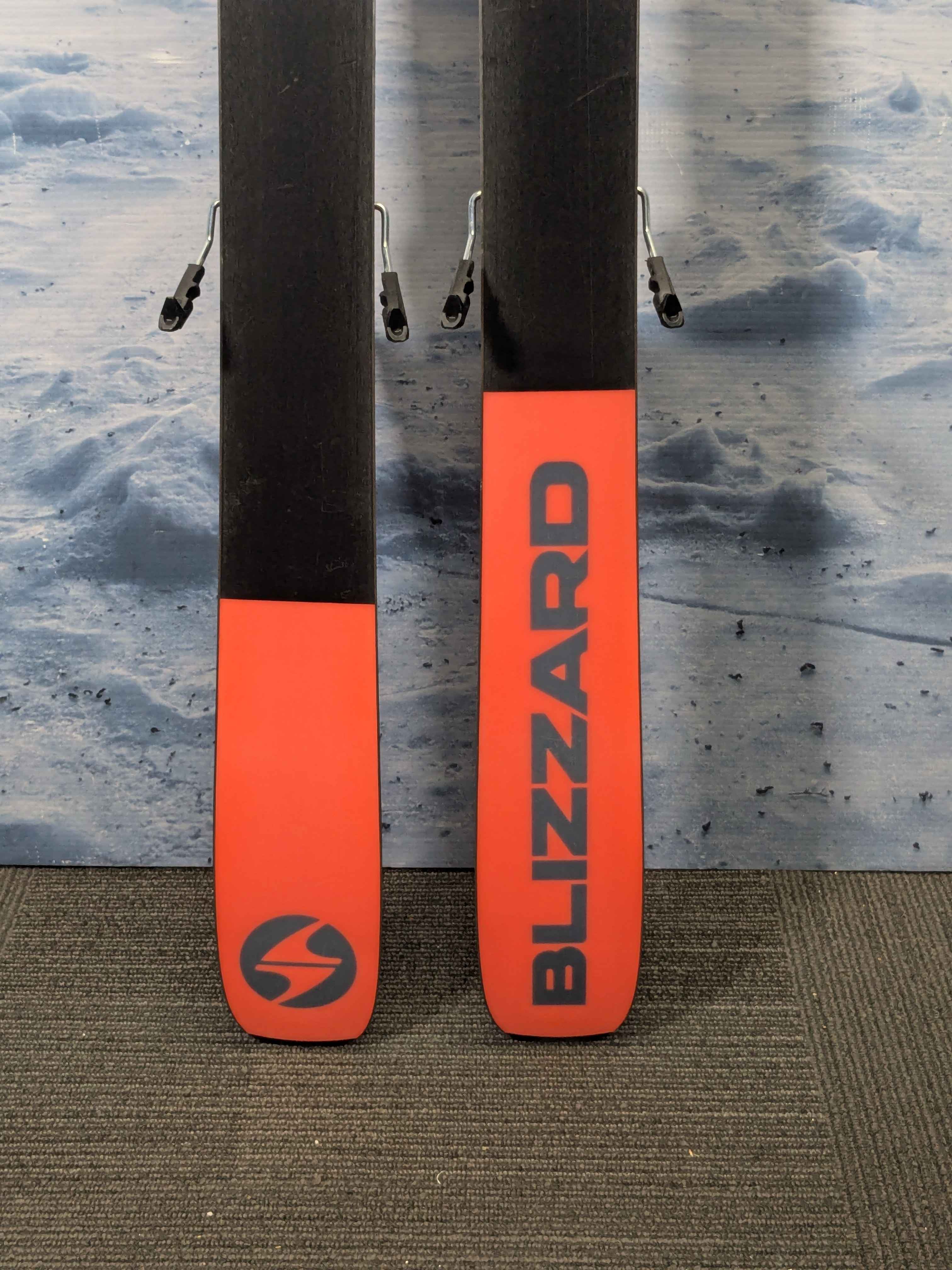 Heavily Used 2025 Blizzard Rustler 9 skis- 162cm w/ Armada Strive 13 Demo Binding
