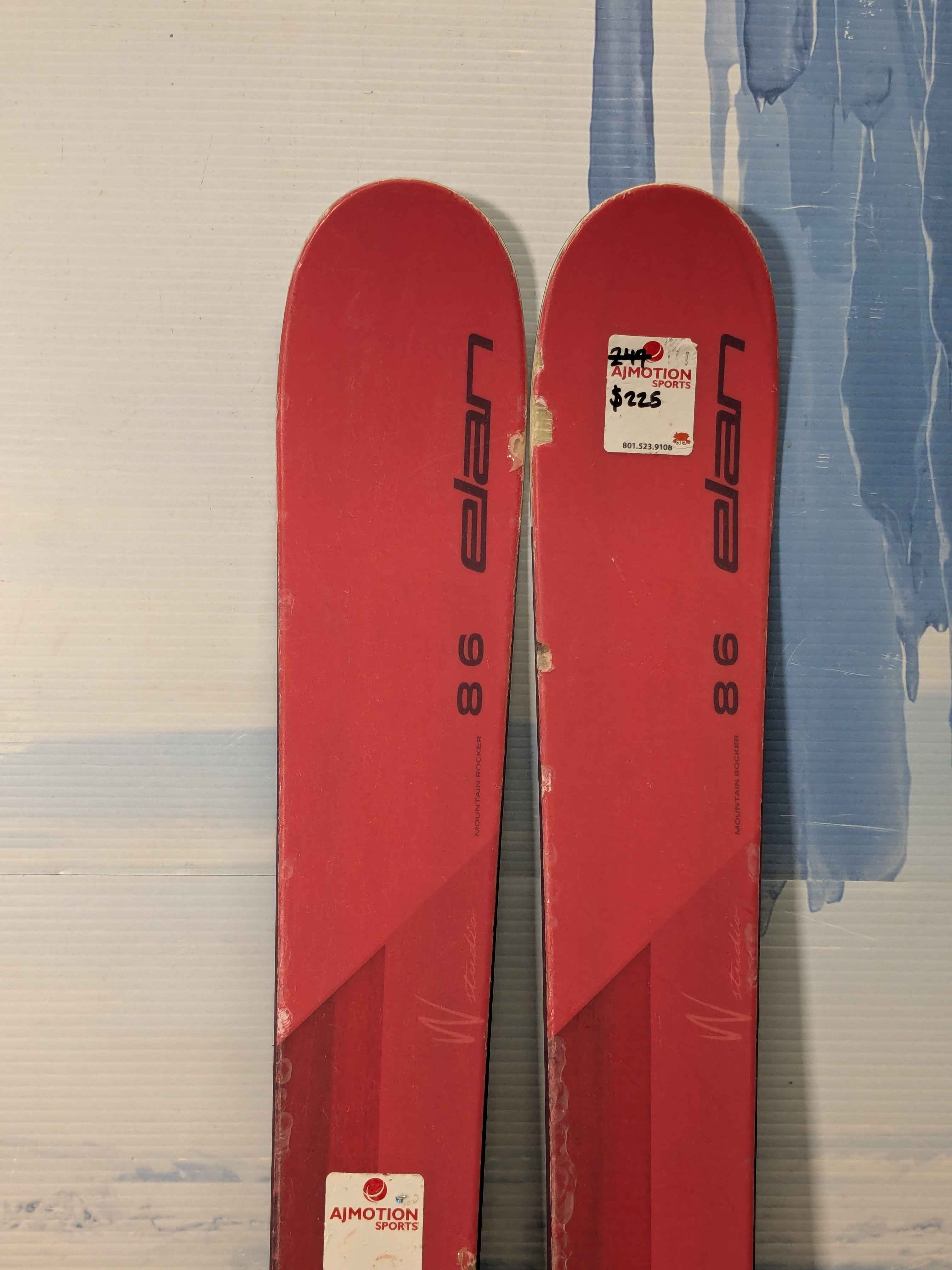 Used Elan Ripstick 86 Junior 158cm Skis w/ Tyrolla SLR 7.5 Adjustable Bindings