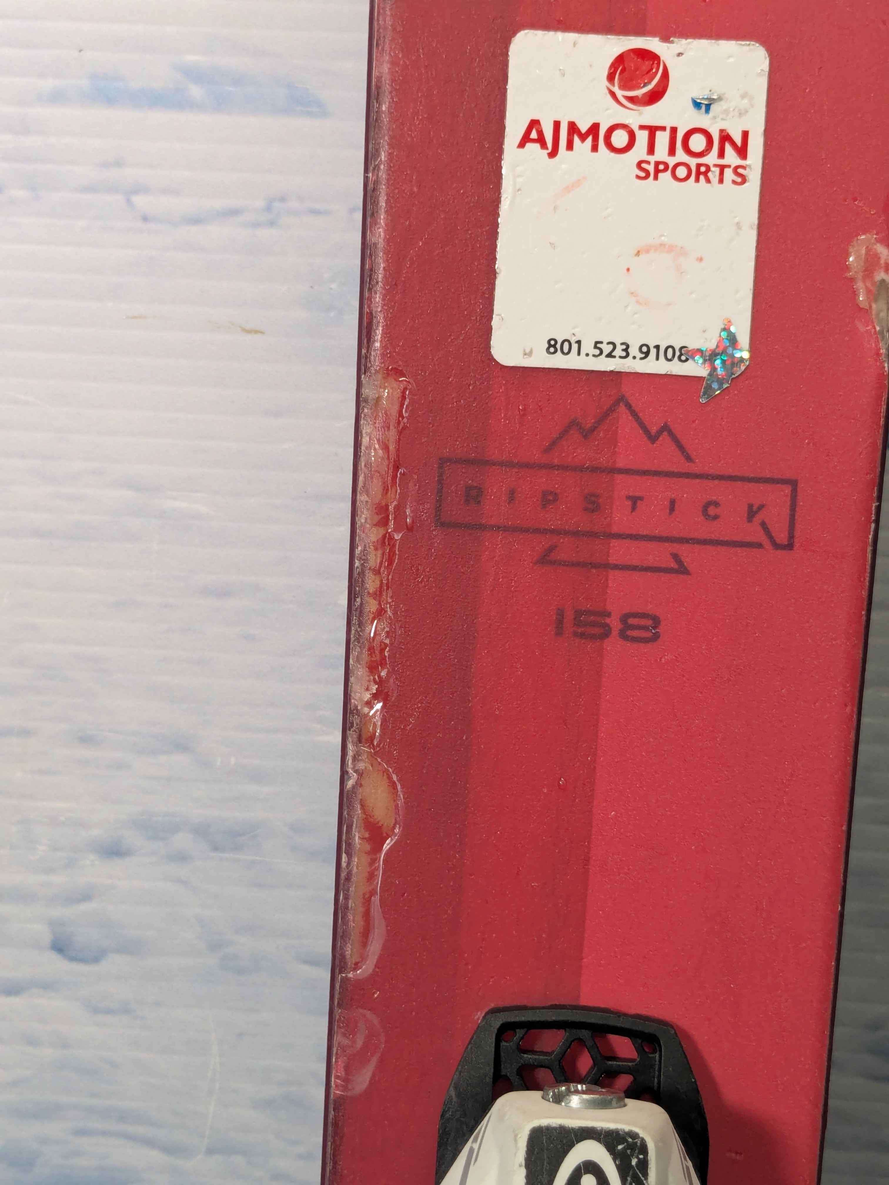 Used Elan Ripstick 86 Junior 158cm Skis w/ Tyrolla SLR 7.5 Adjustable Bindings