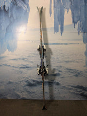 Heavily Used Atomic Bent Chetler 90 163cm Junior Mini Skis w/ Tyrolia SLR 7.5 AC Demo Bindings