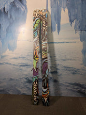 Heavily Used Atomic Bent Chetler 90 163cm Junior Mini Skis w/ Tyrolia SLR 7.5 AC Demo Bindings
