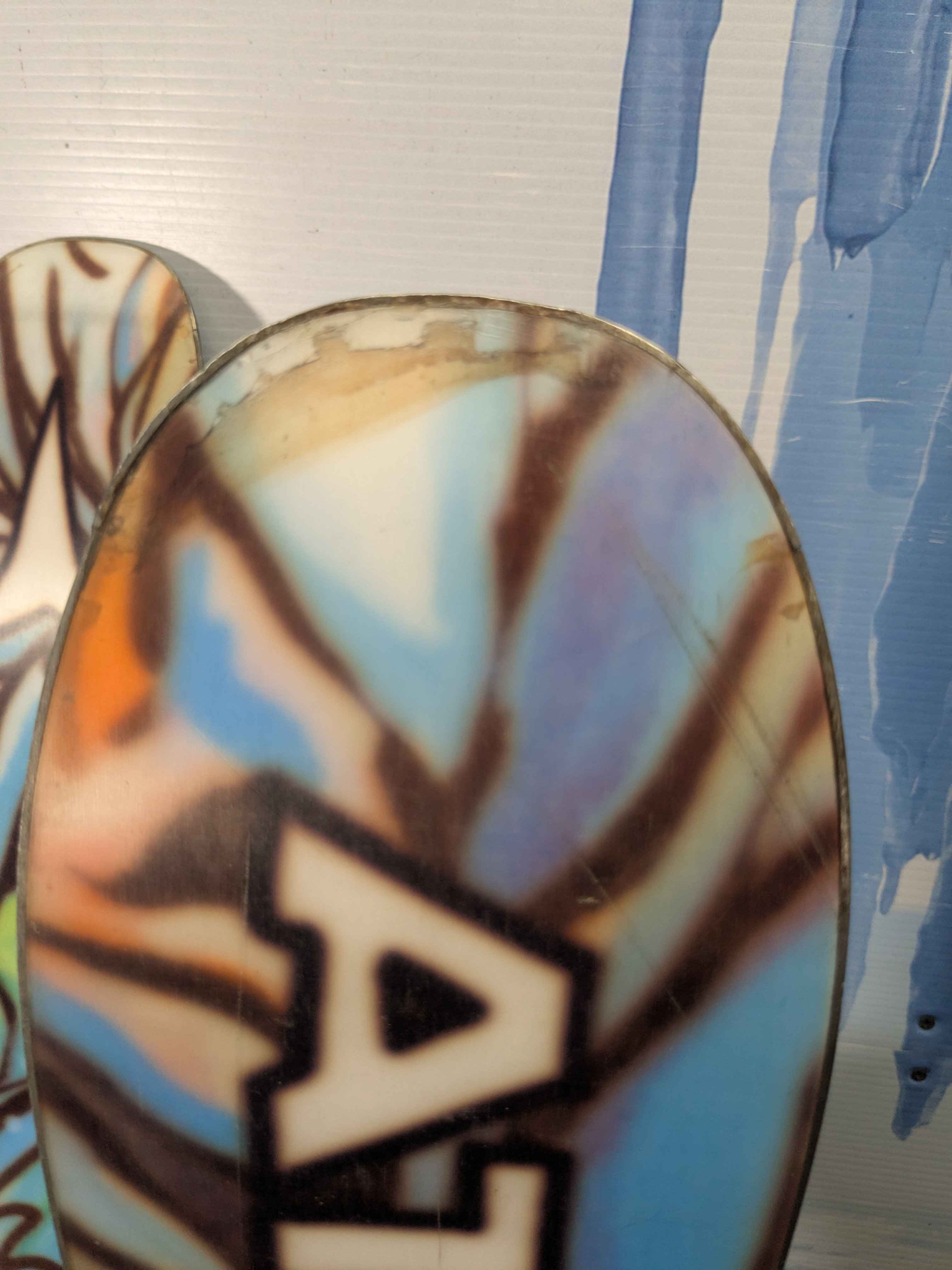 Heavily Used Atomic Bent Chetler 90 163cm Junior Mini Skis w/ Tyrolia SLR 7.5 AC Demo Bindings
