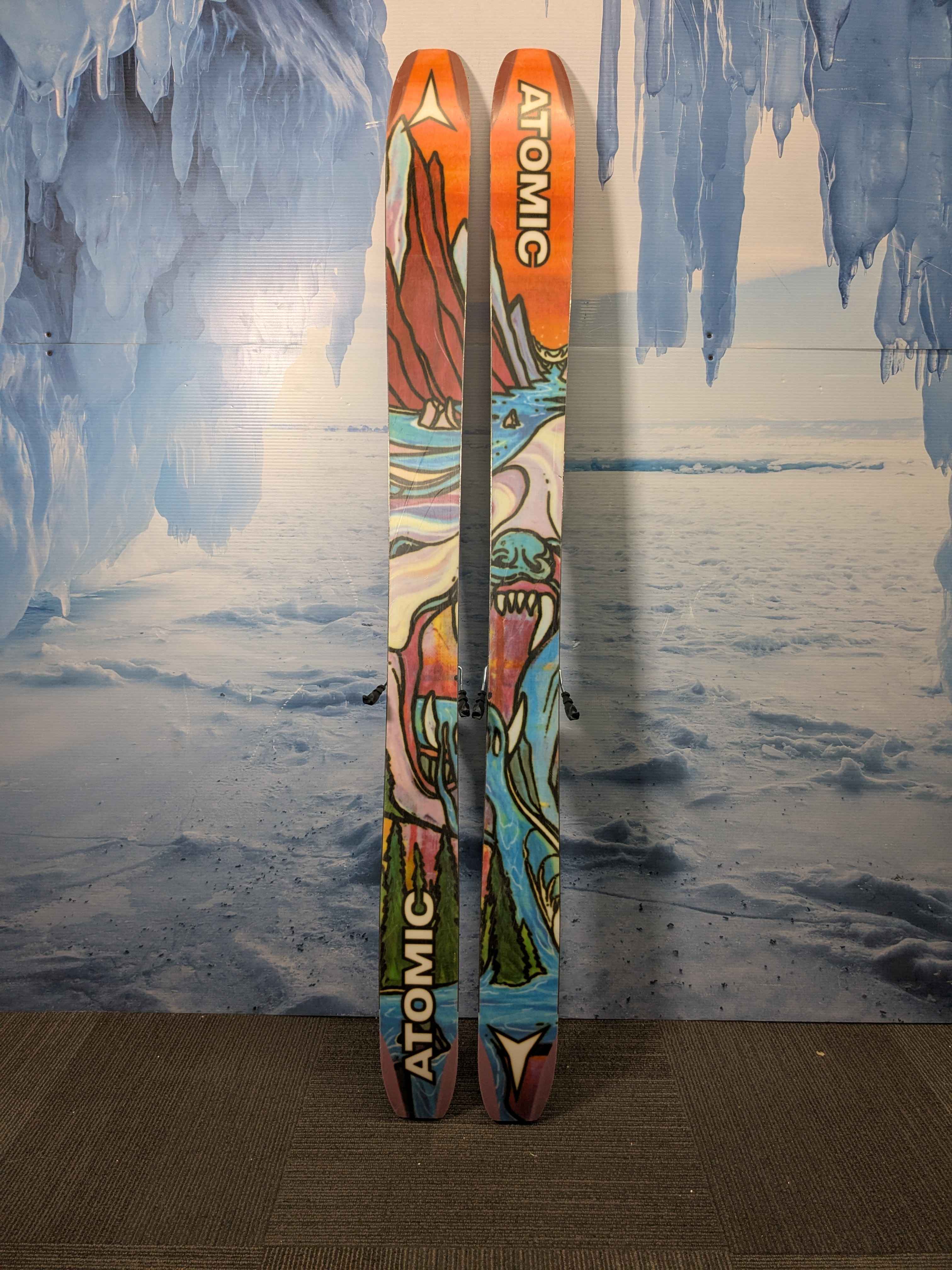 Very Heavily Used Atomic Bent Chetler 110 172cm W/ Tyrolia Attack 14 MN Demo Bindings