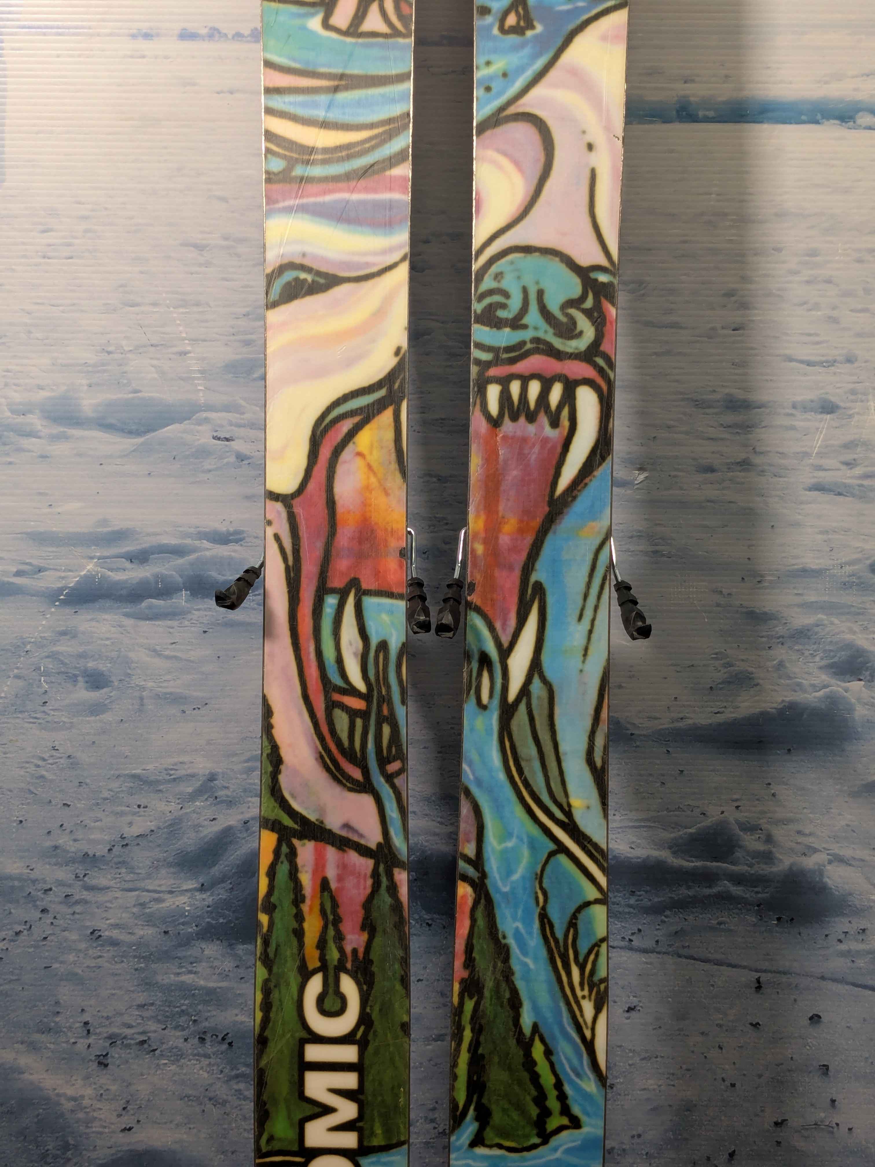 Very Heavily Used Atomic Bent Chetler 110 172cm W/ Tyrolia Attack 14 MN Demo Bindings