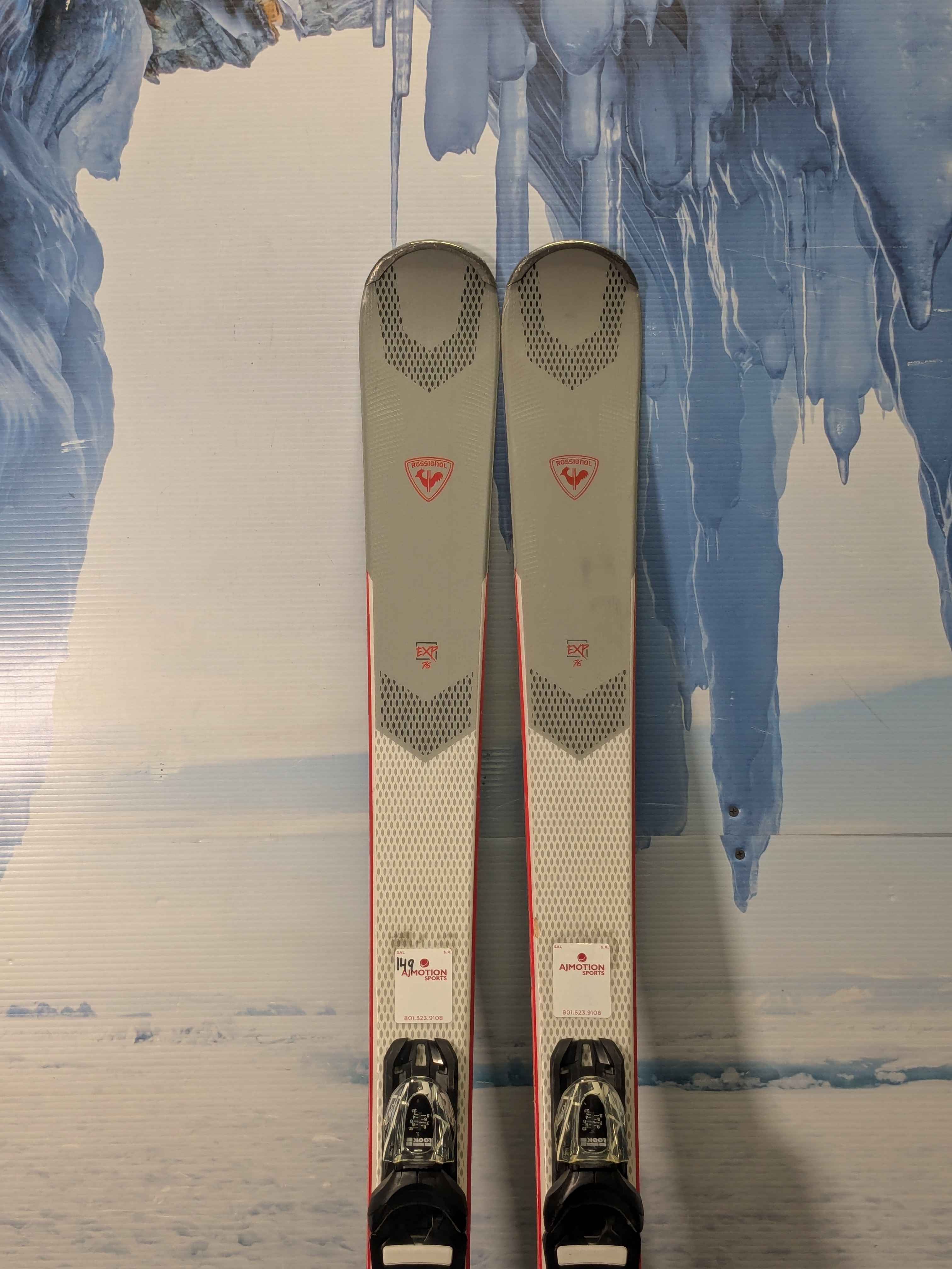 Used Rossignol Experience 76 Skis 176CM w/ Look Gripwalk Xpress 10 Demo Binding
