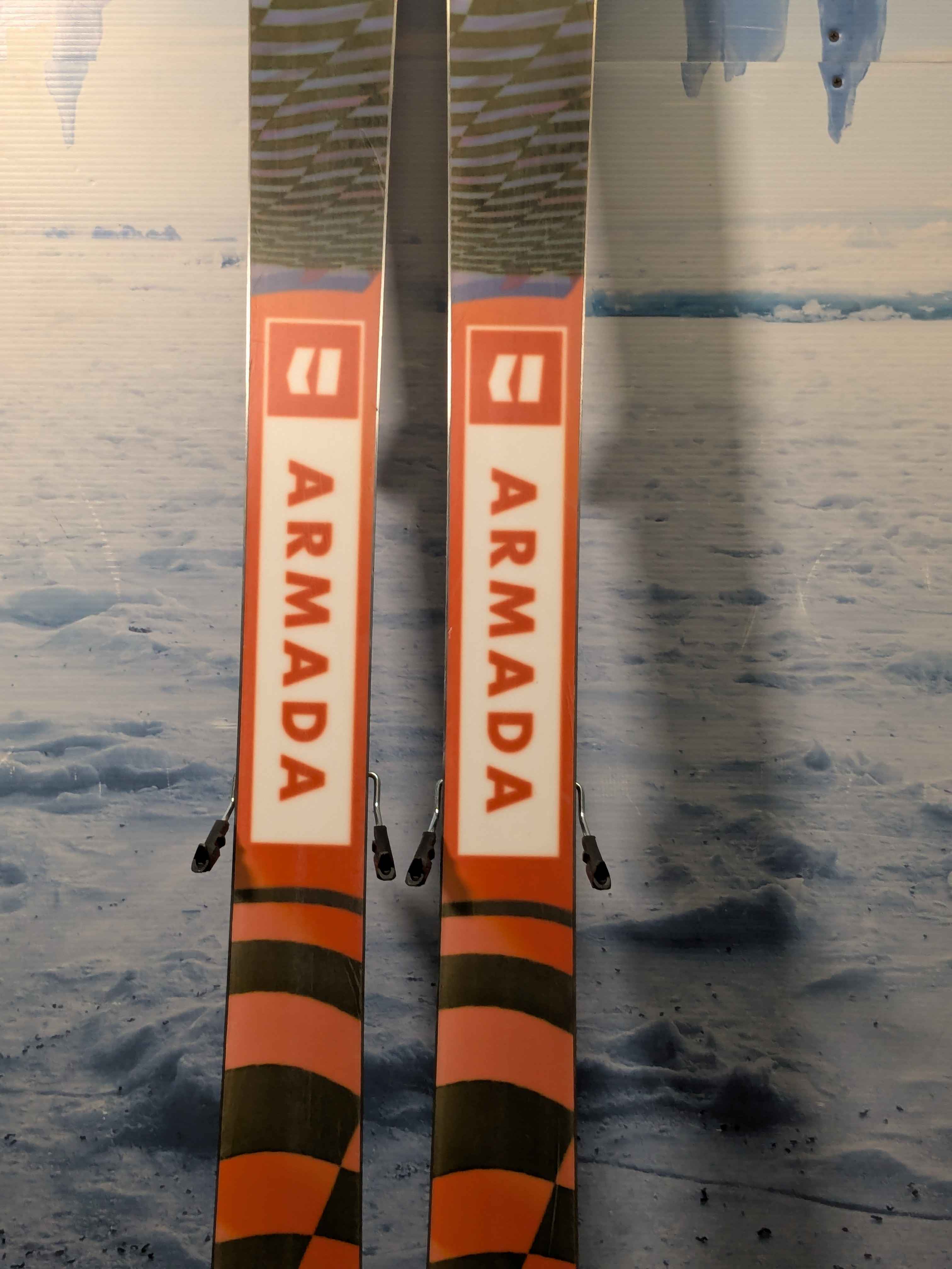 Heavily Used Armada ARV 100 172cm Skis w/ Demo Armada Strive 13 Bindings