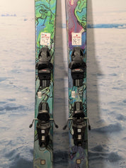 Used Atomic Bent Chetler Jr 153cm ski w/ Tyrolia JRS 7.5 CA GW Demo Bindings