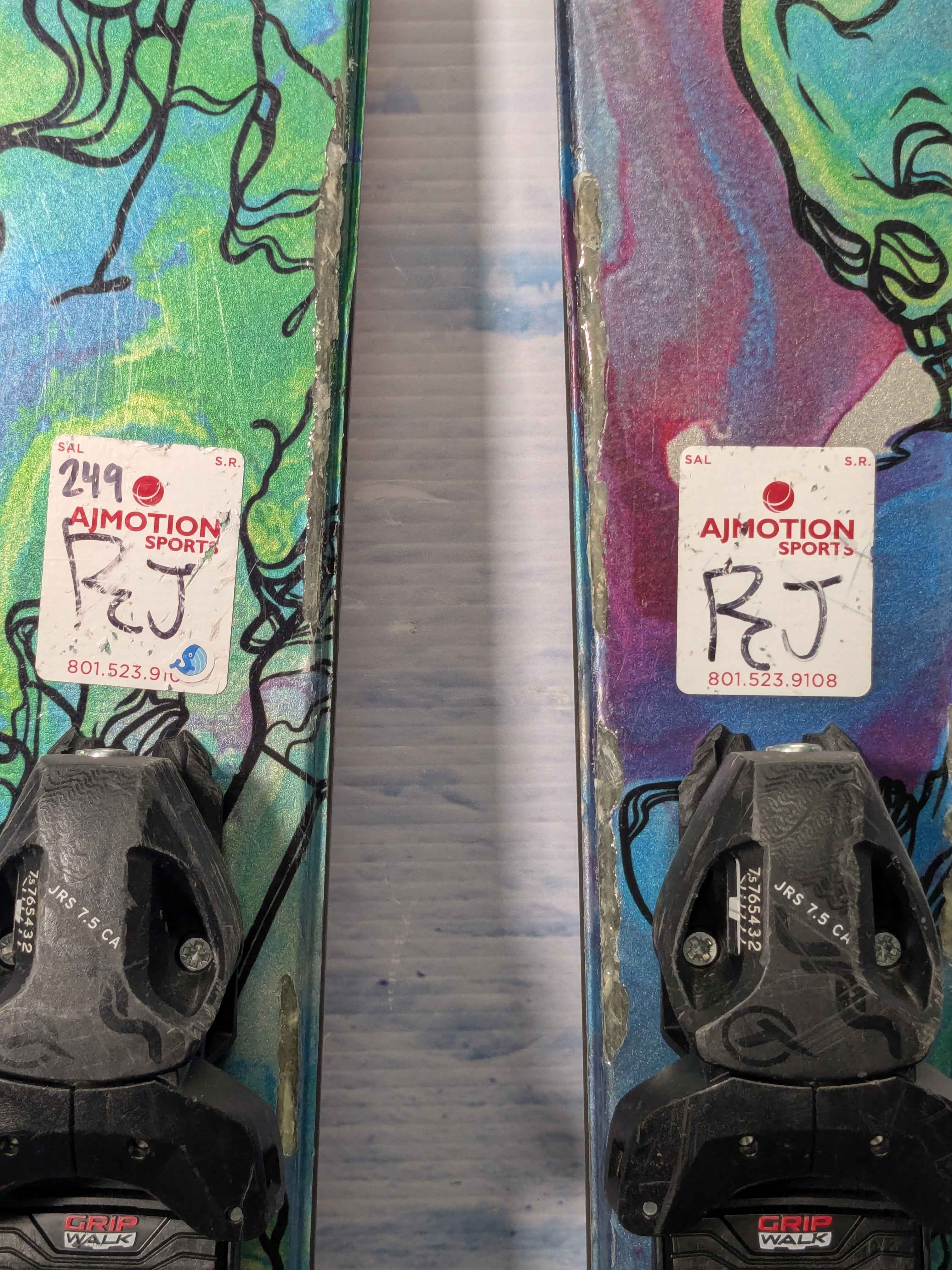 Used Atomic Bent Chetler Jr 153cm ski w/ Tyrolia JRS 7.5 CA GW Demo Bindings