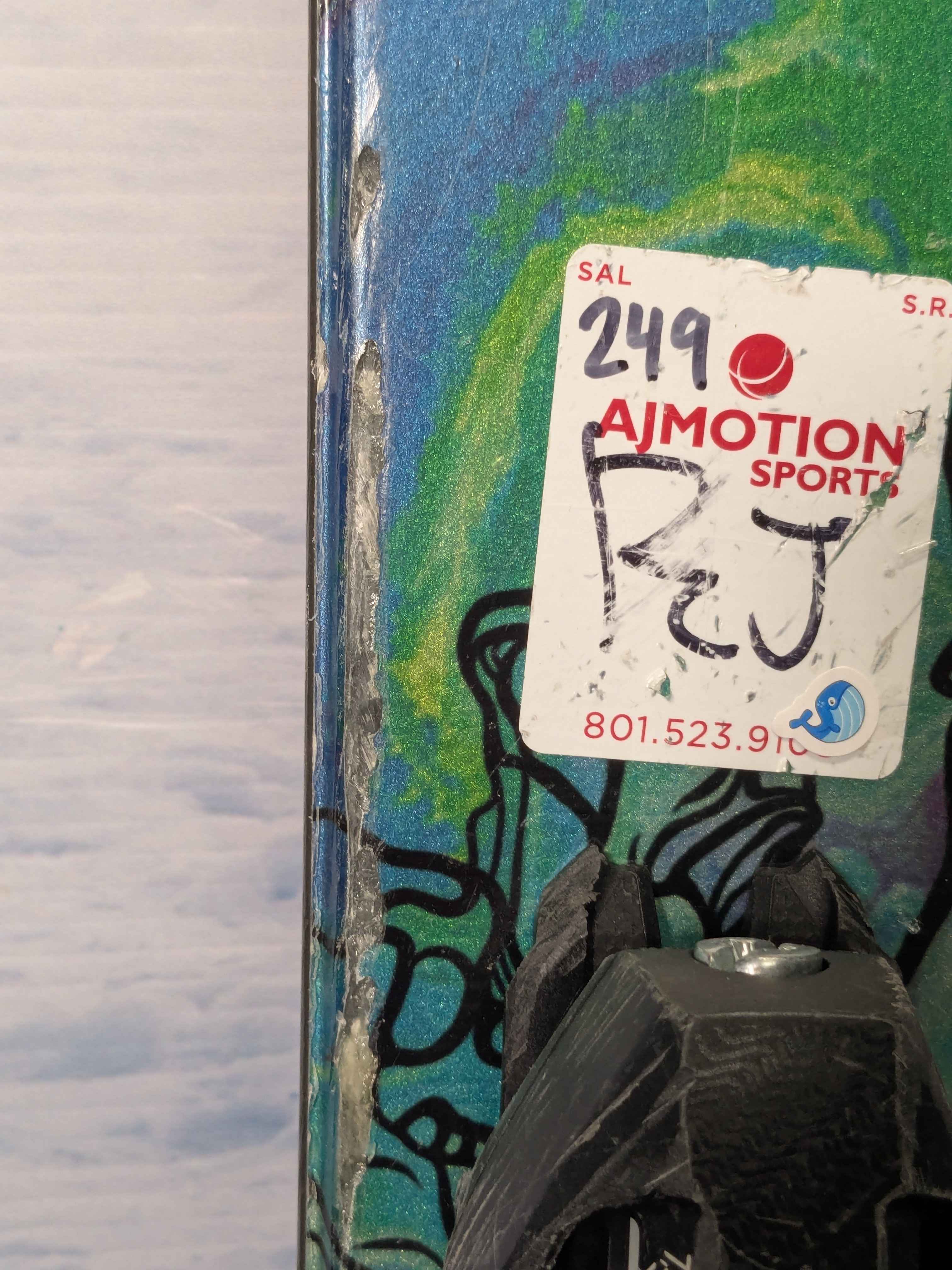 Used Atomic Bent Chetler Jr 153cm ski w/ Tyrolia JRS 7.5 CA GW Demo Bindings