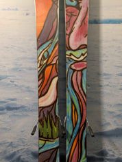 Used Atomic Bent Chetler Jr 153cm ski w/ Tyrolia JRS 7.5 CA GW Demo Bindings