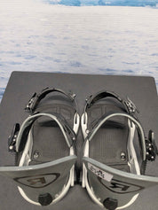 Used Ride C-8 Medium Gray/White Snowboard Binding