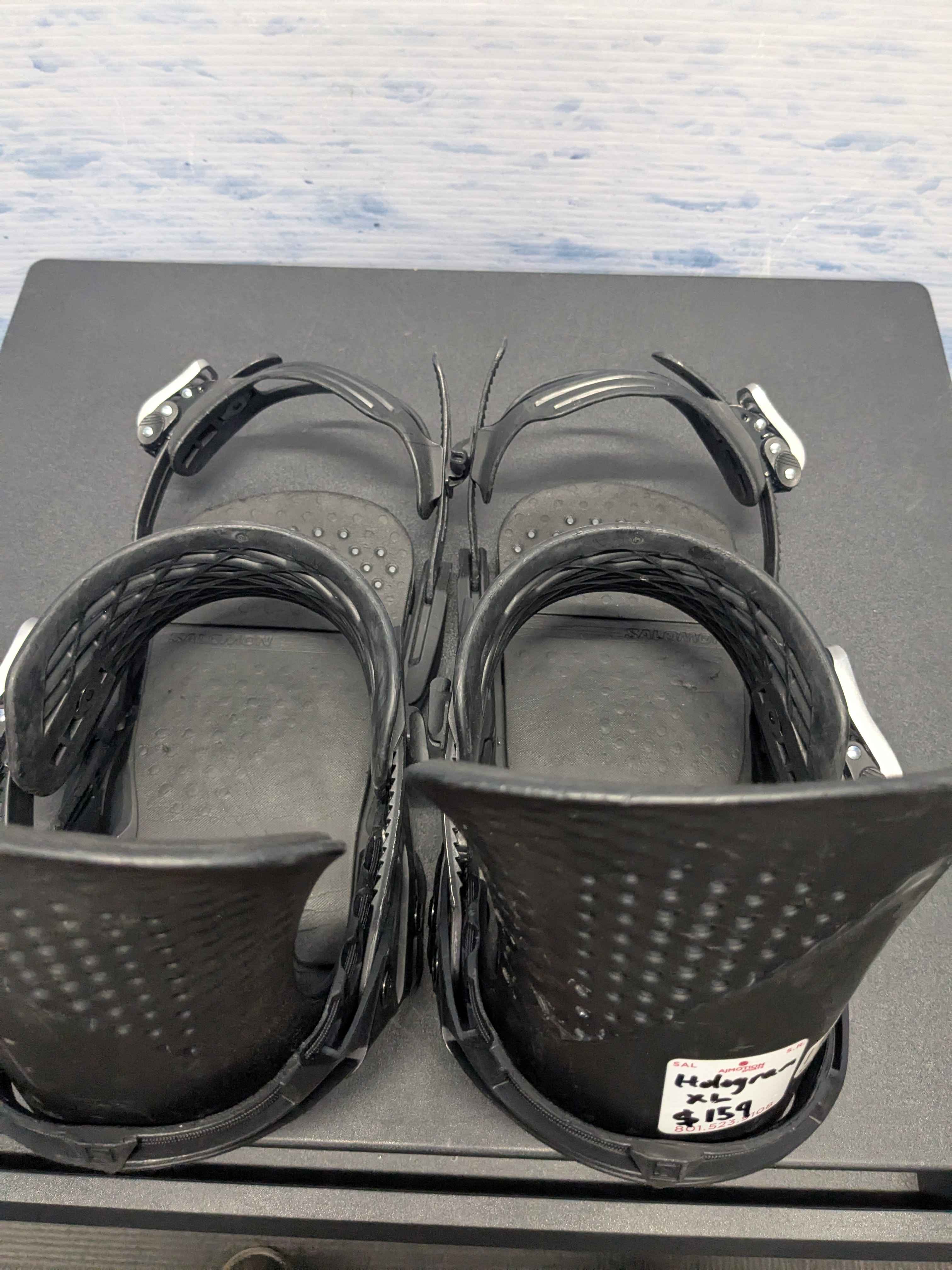 Lightly Used Salomon Hologram Extra Large Black Snowboard Binding