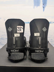 Lightly Used Now Drive Medium Black Snowboard Binding