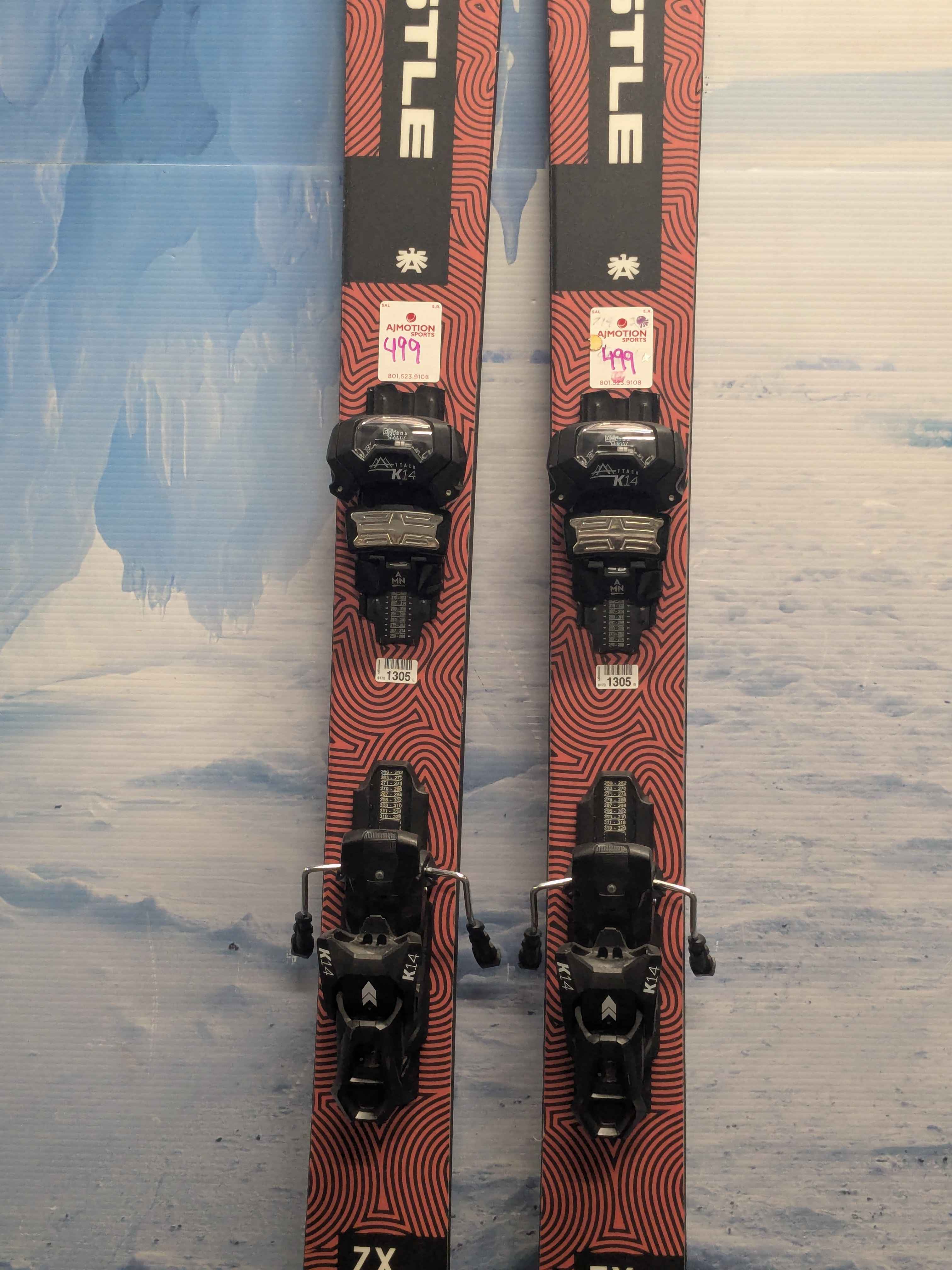 Used 2024 Kastle ZX100 Skis - 189cm w/ Kastle Attack K14 adjustable binding
