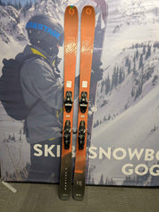 Used Blizzard Rustler 9 186cm Skis w/ Salomon Strive 13 Demo Binding
