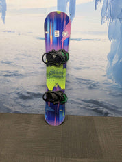 Used Never Summer Starlet Snowboard - 130 CM W/ K2 Small Binding