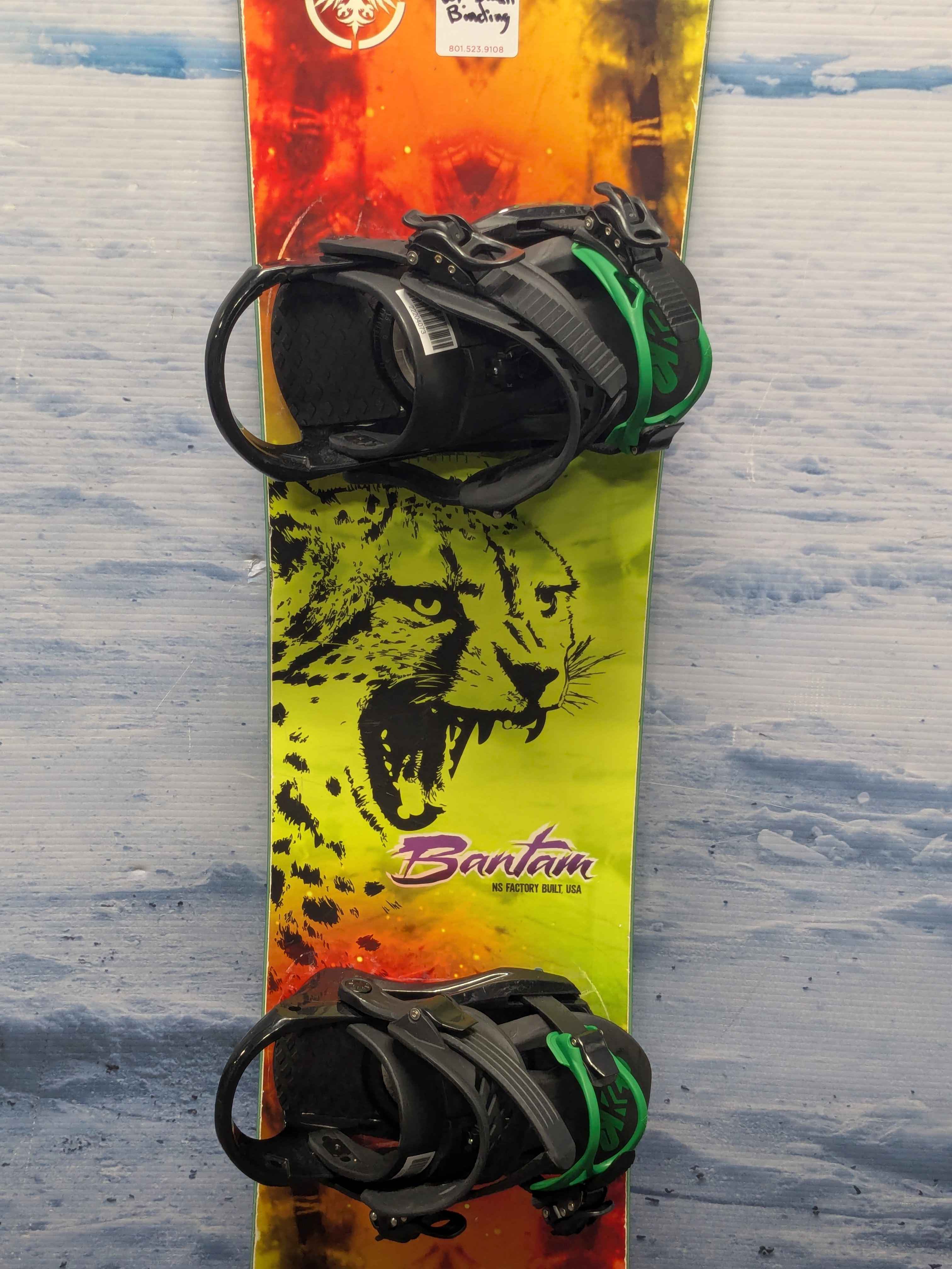 Used Never Summer Bantam Snowboard - 136CM W/ K2 Small Binding