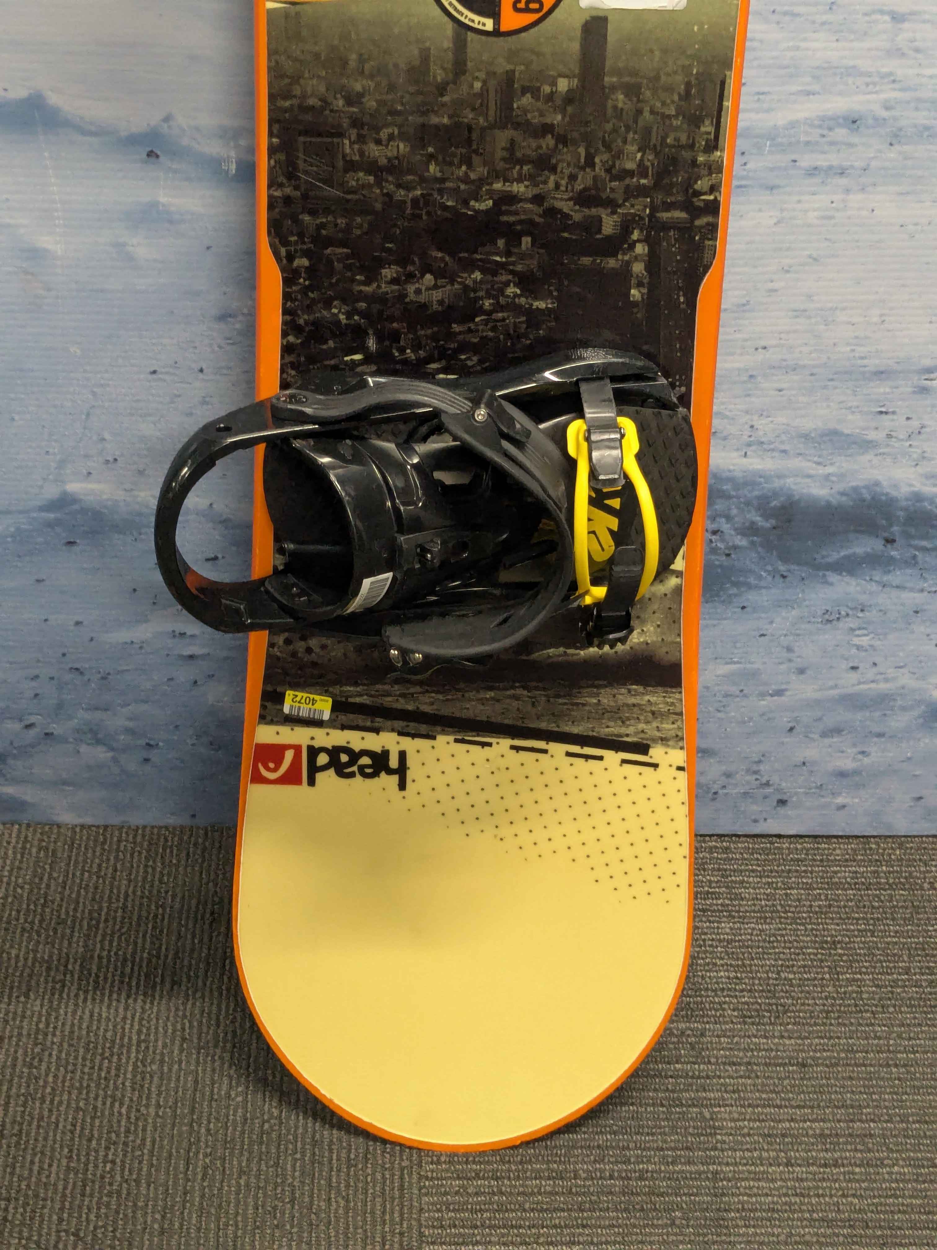 Used Head Flocka 4D Snowboard 163cm W/ K2 XL Binding