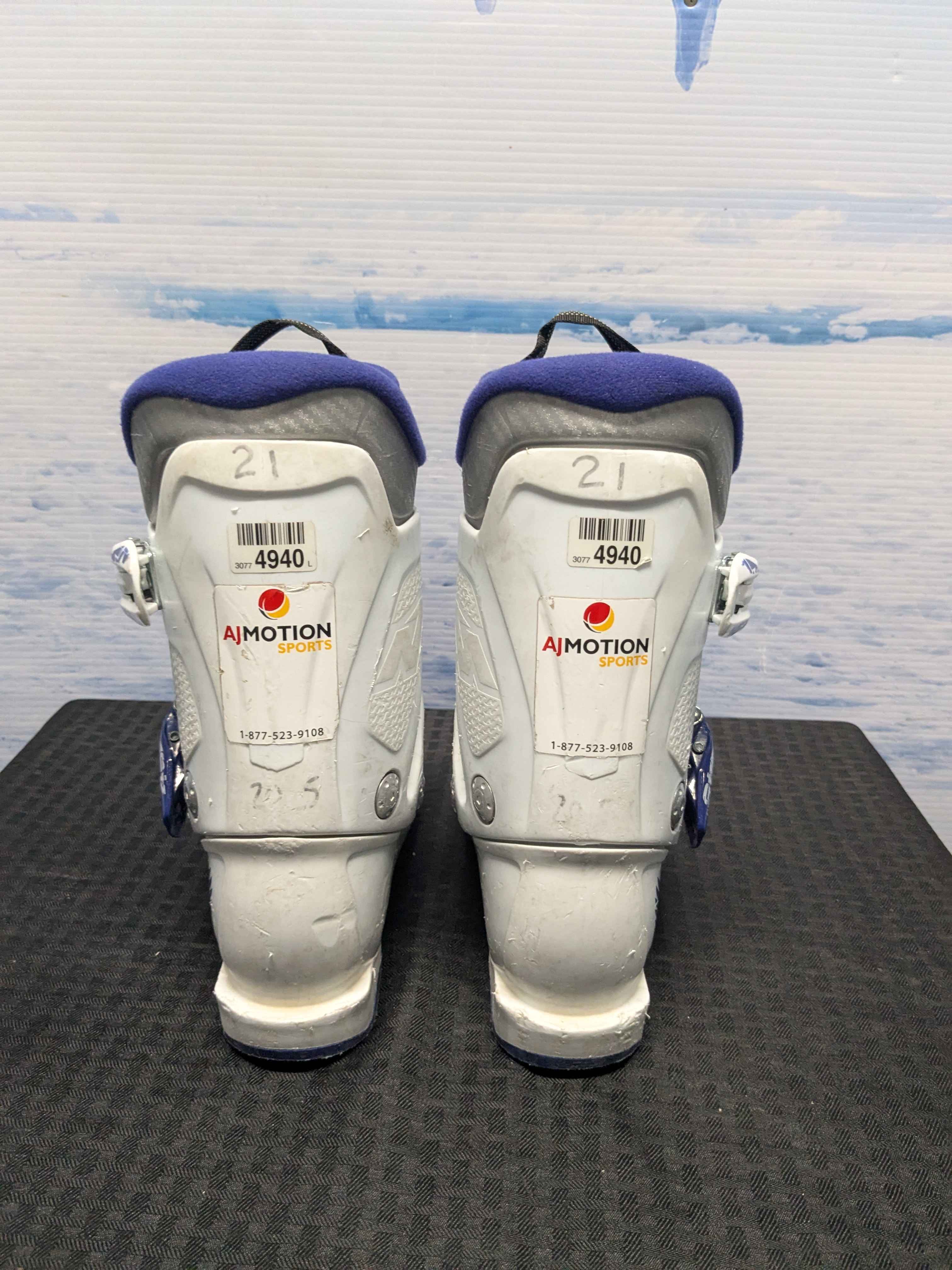 Used Nordica Team 3 Firearrow Kids Ski Boot 21.5MP