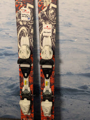 Heavily Used Atomic Punx Youth Ski w/ Tyrolia Lrx 4.5 Demo Bindings - 120CM