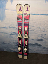 Used Atomic Vantage Girl Bend X Jr Kids Ski 120cm w/ Atomic XTE 4.5 Demo Bindings