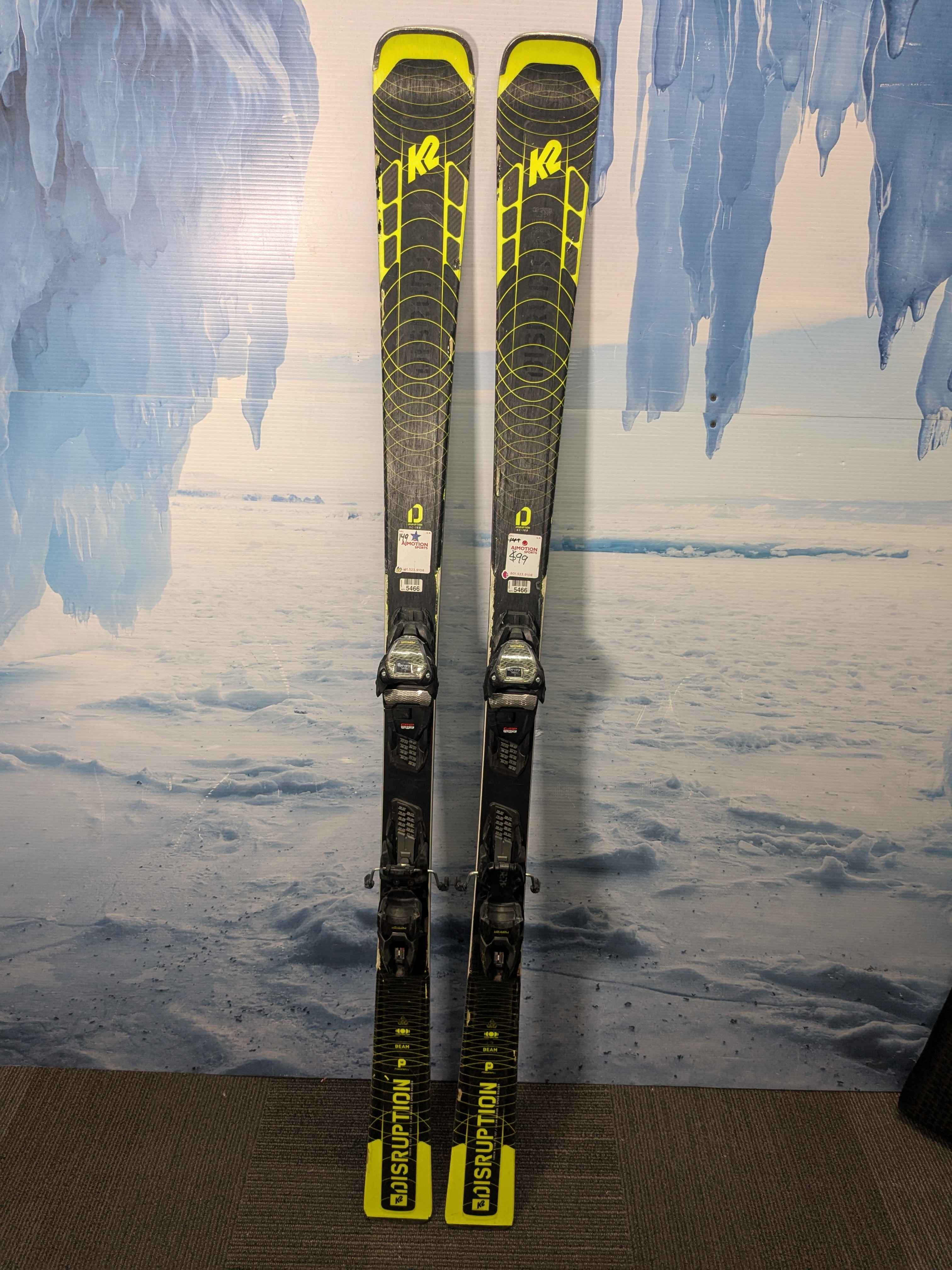 Well Loved 2021 K2 Disruption Men's Ski w/ Marker M3 11 Gw Demo Bindings - 168CM