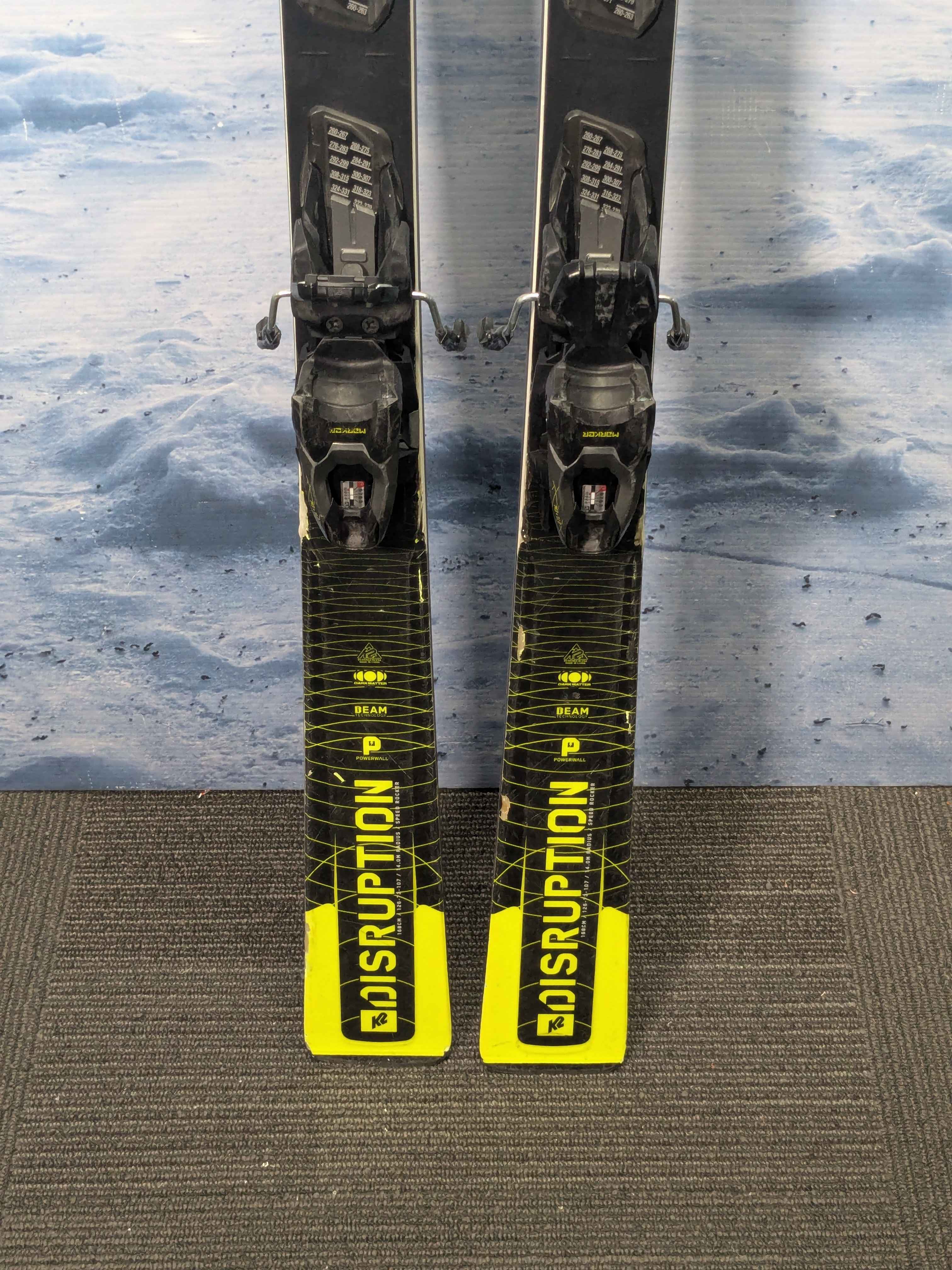 Well Loved 2021 K2 Disruption Men's Ski w/ Marker M3 11 Gw Demo Bindings - 168CM