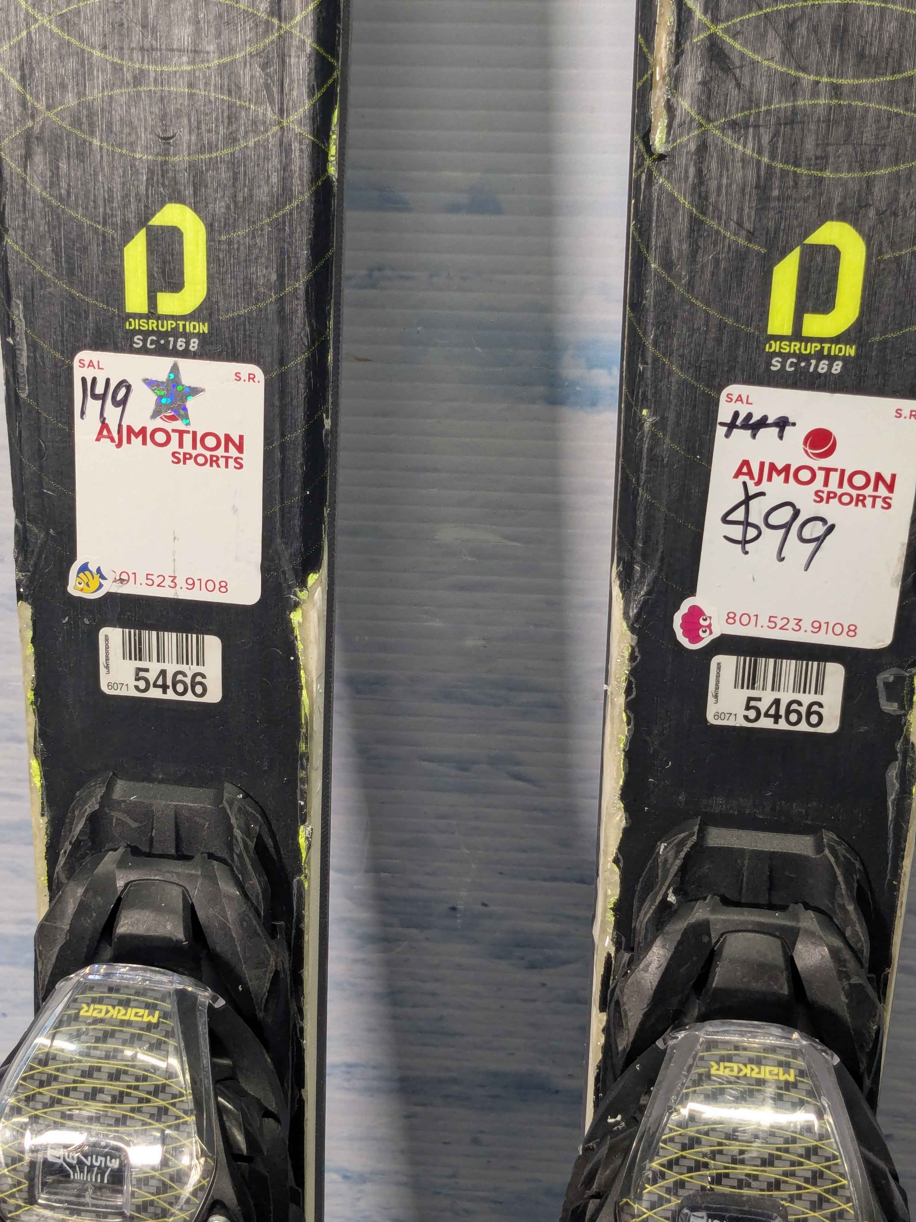Well Loved 2021 K2 Disruption Men's Ski w/ Marker M3 11 Gw Demo Bindings - 168CM