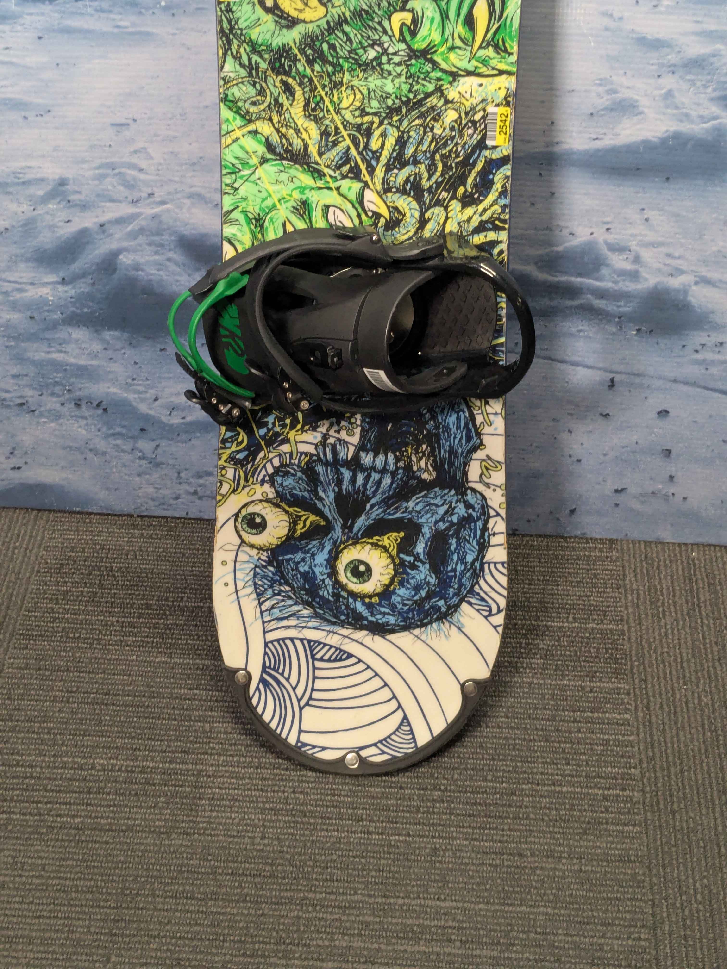 Used Rossignol Alias Ampteck 135cm Snowboard W/ Small K2 Binding